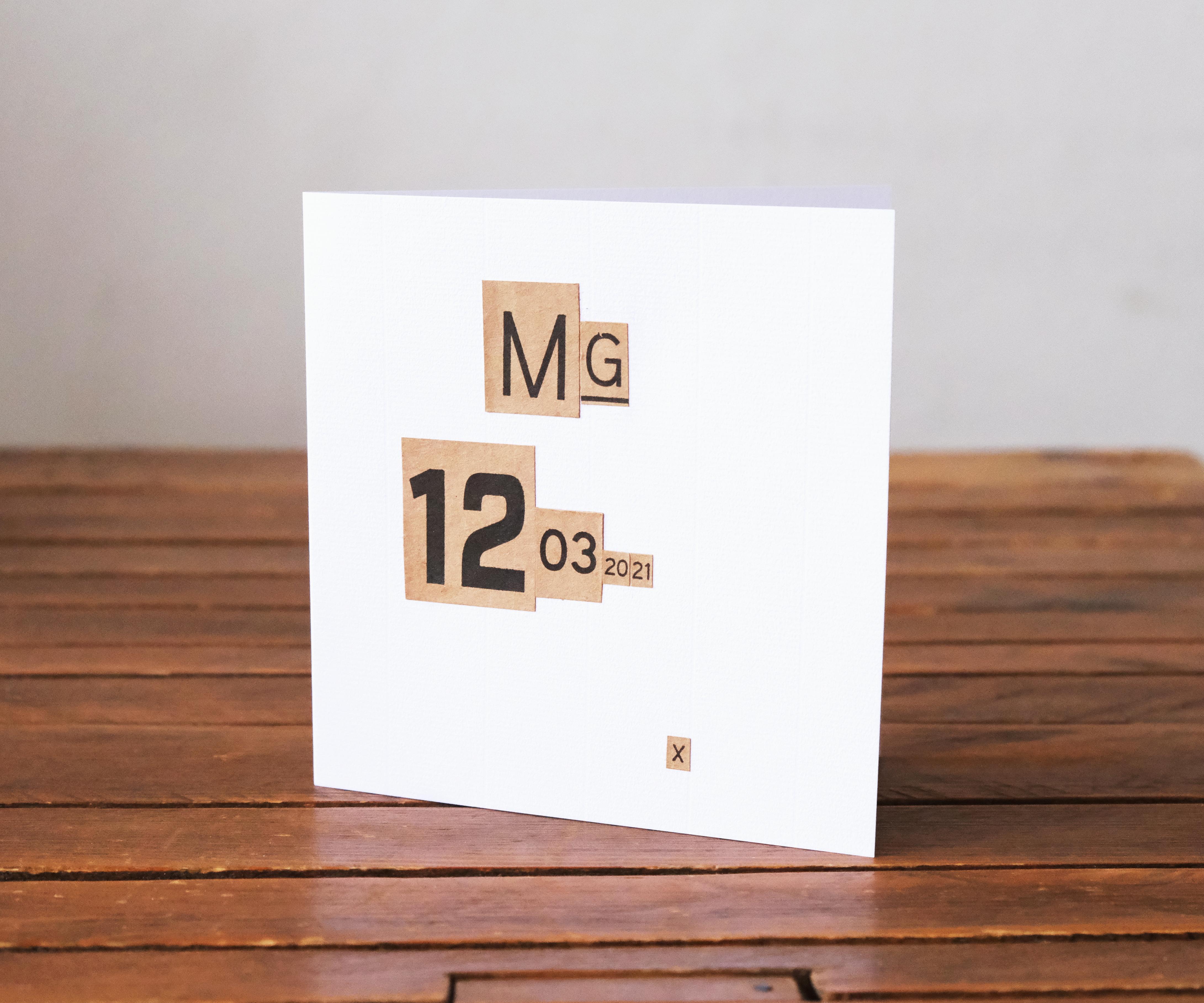 Using Cardboard Box Graphics to Make Unique Personalised Cards
