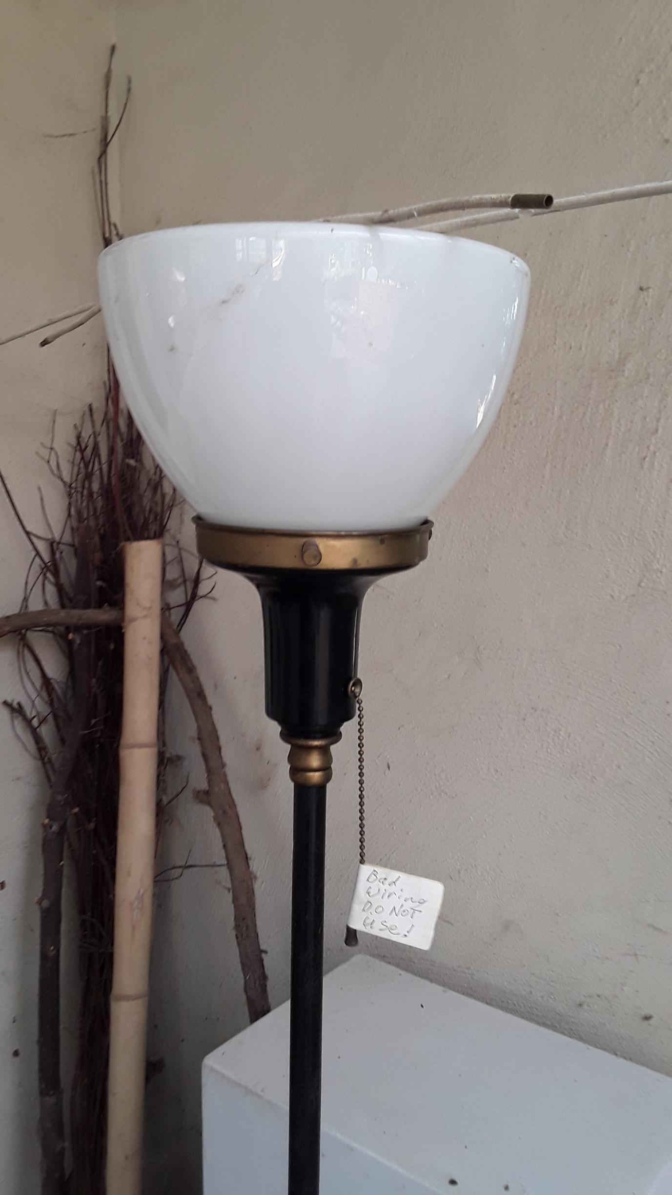 Antique Pole Lamp Restoration