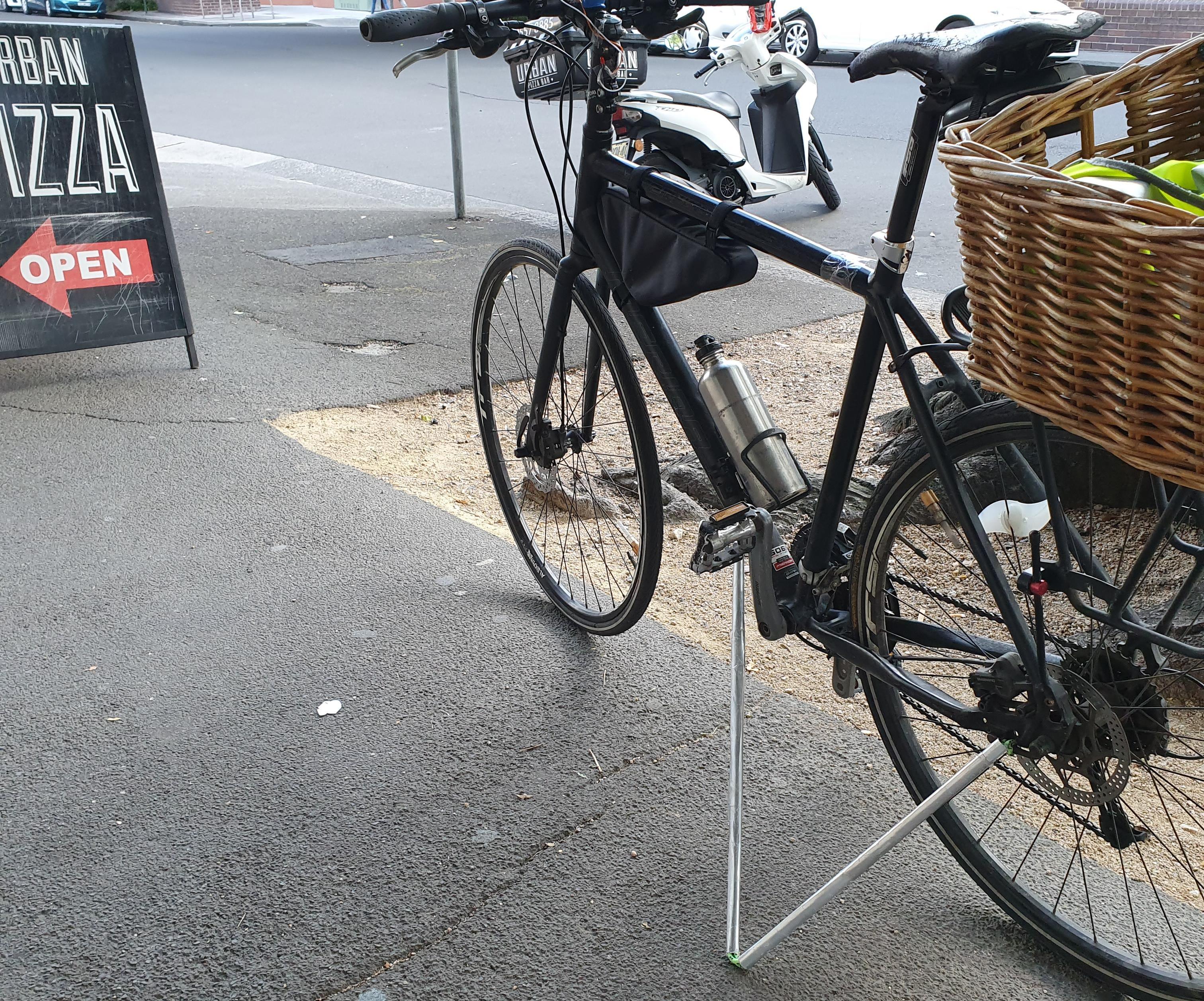 Beer Can Bike Stand
