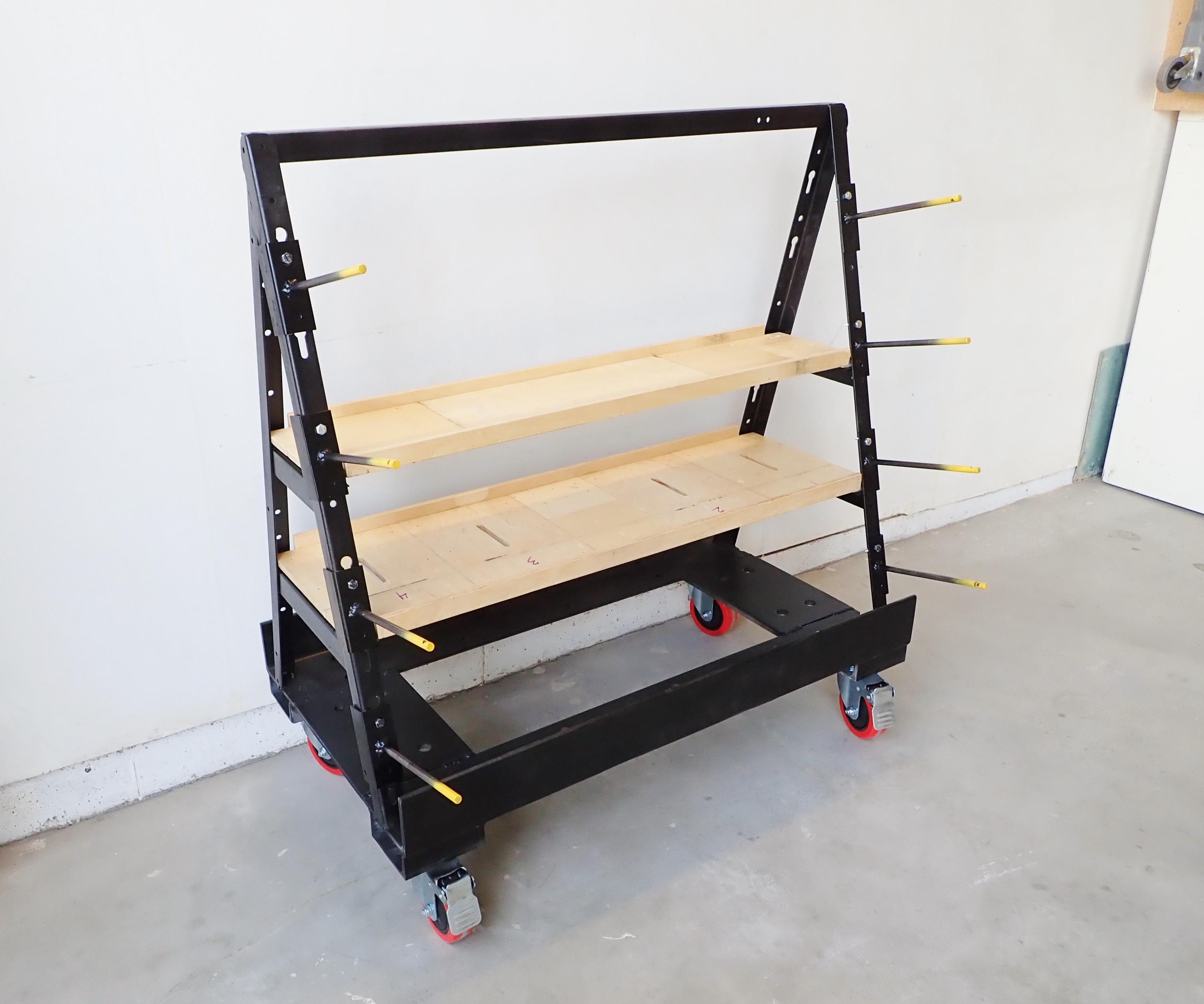 Metal A-Frame Storage Cart