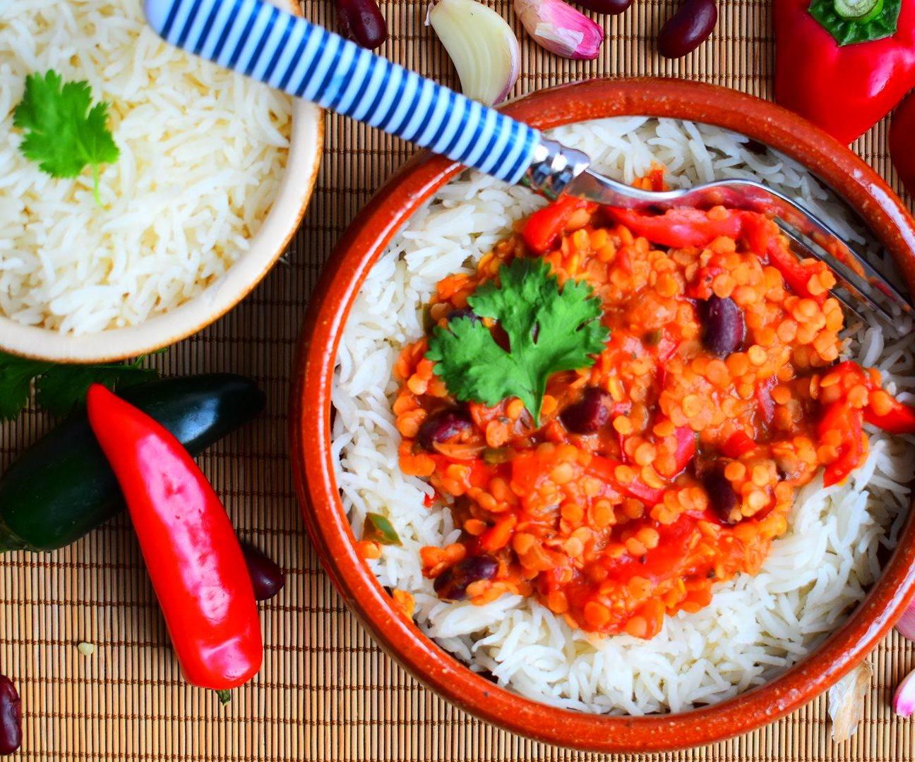 Veggie Red Lentil Chilli Con Carne