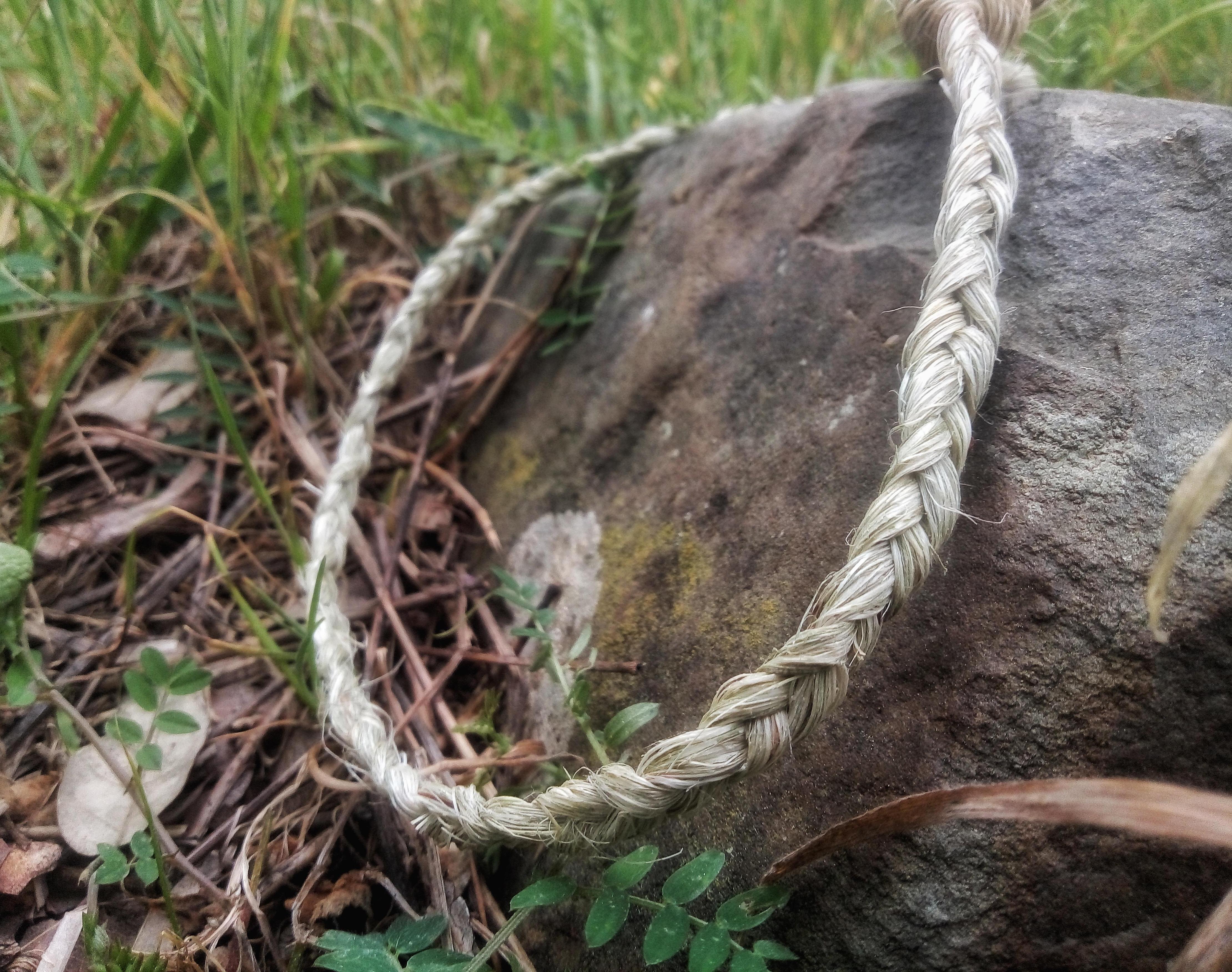 How to Make Rope / String With Natural Plant Fibers