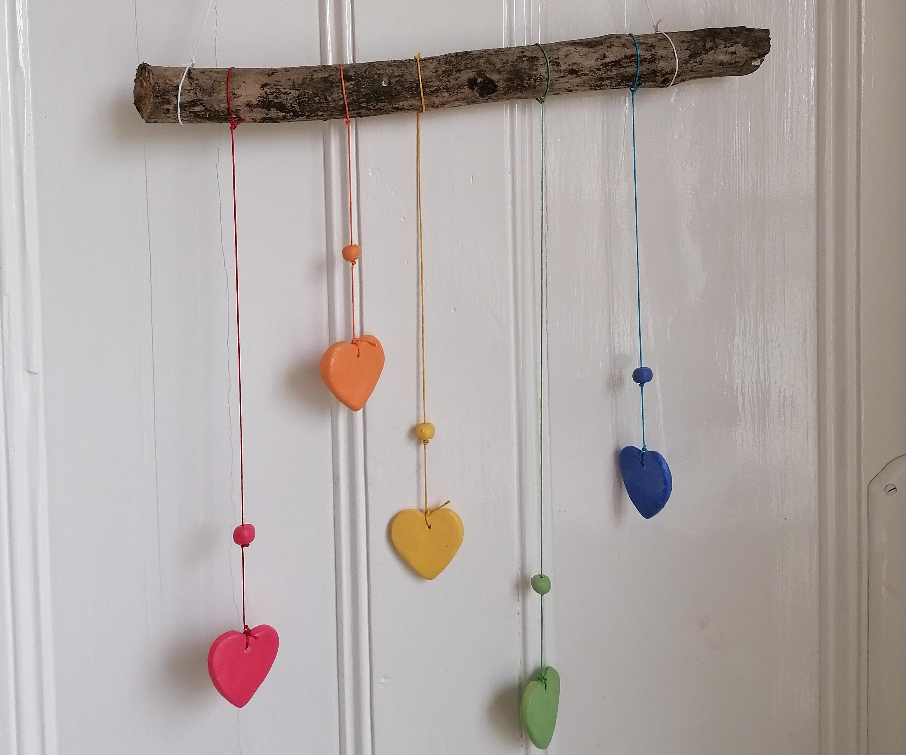 Rainbow Heart Windchime