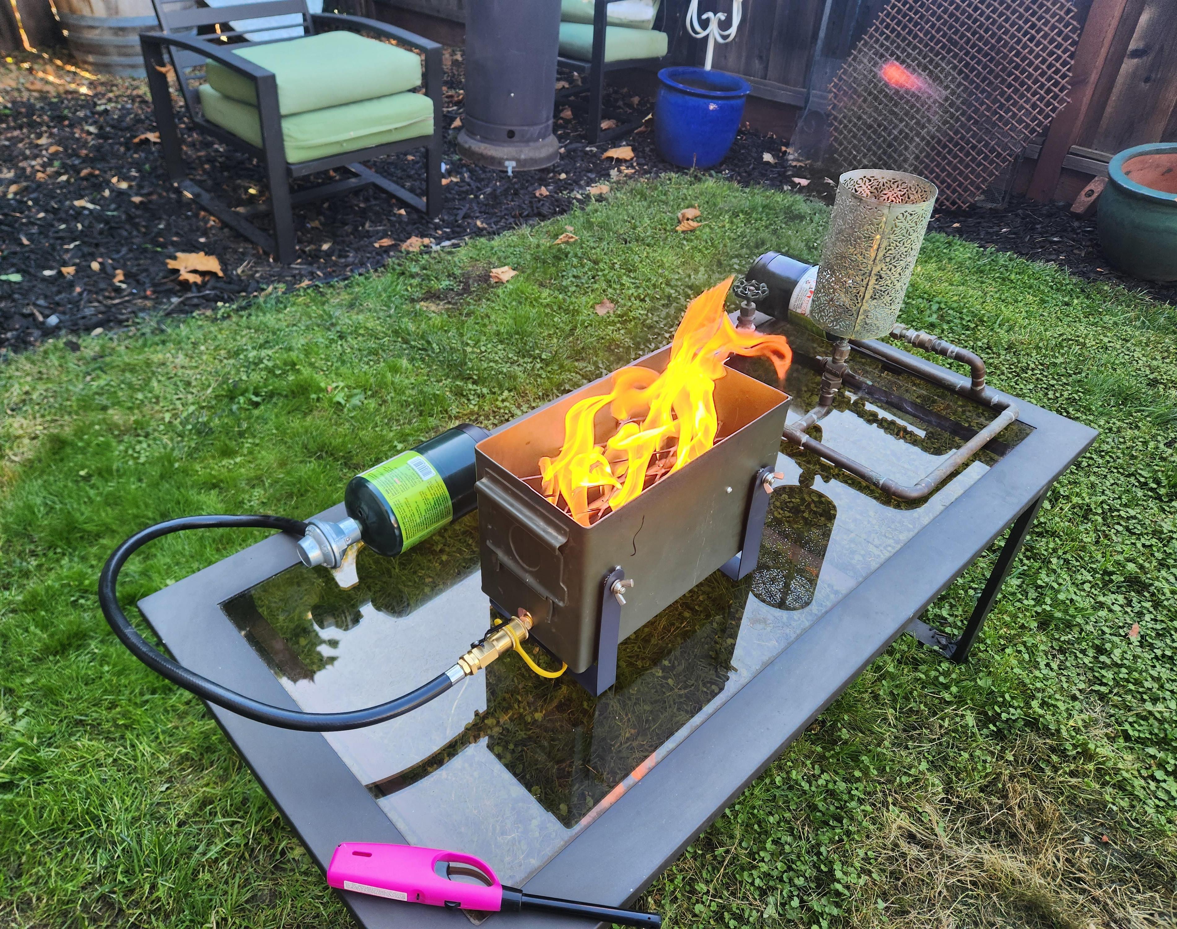 Tactical Ammo Can Portable Propane Fire Pit