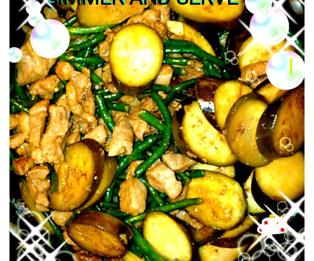 Pork Long Beans & Eggplant.