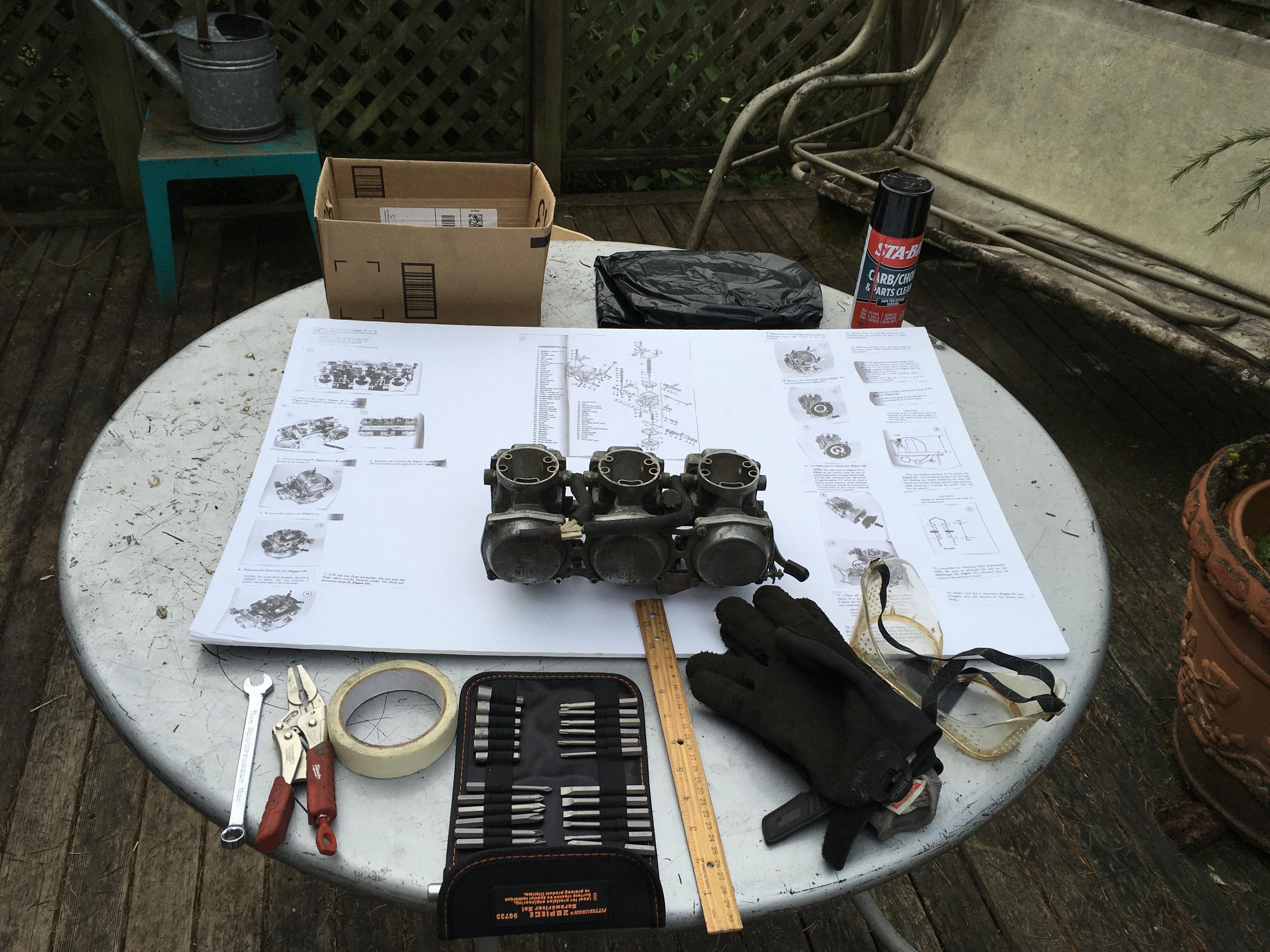 How to Rebuild and Clean 1980 Yamaha XS850 Motorcycle Carburetors