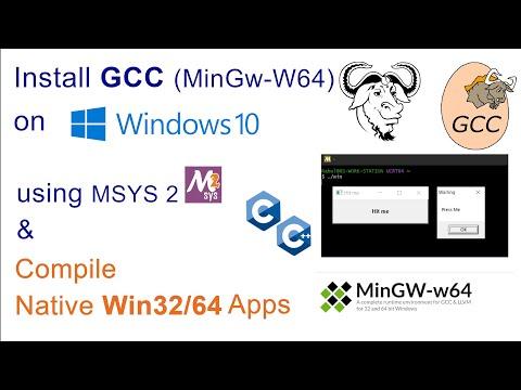Learn to Install GCC (Mingw-w64) Compiler Tools on Windows 10 Using MSYS2