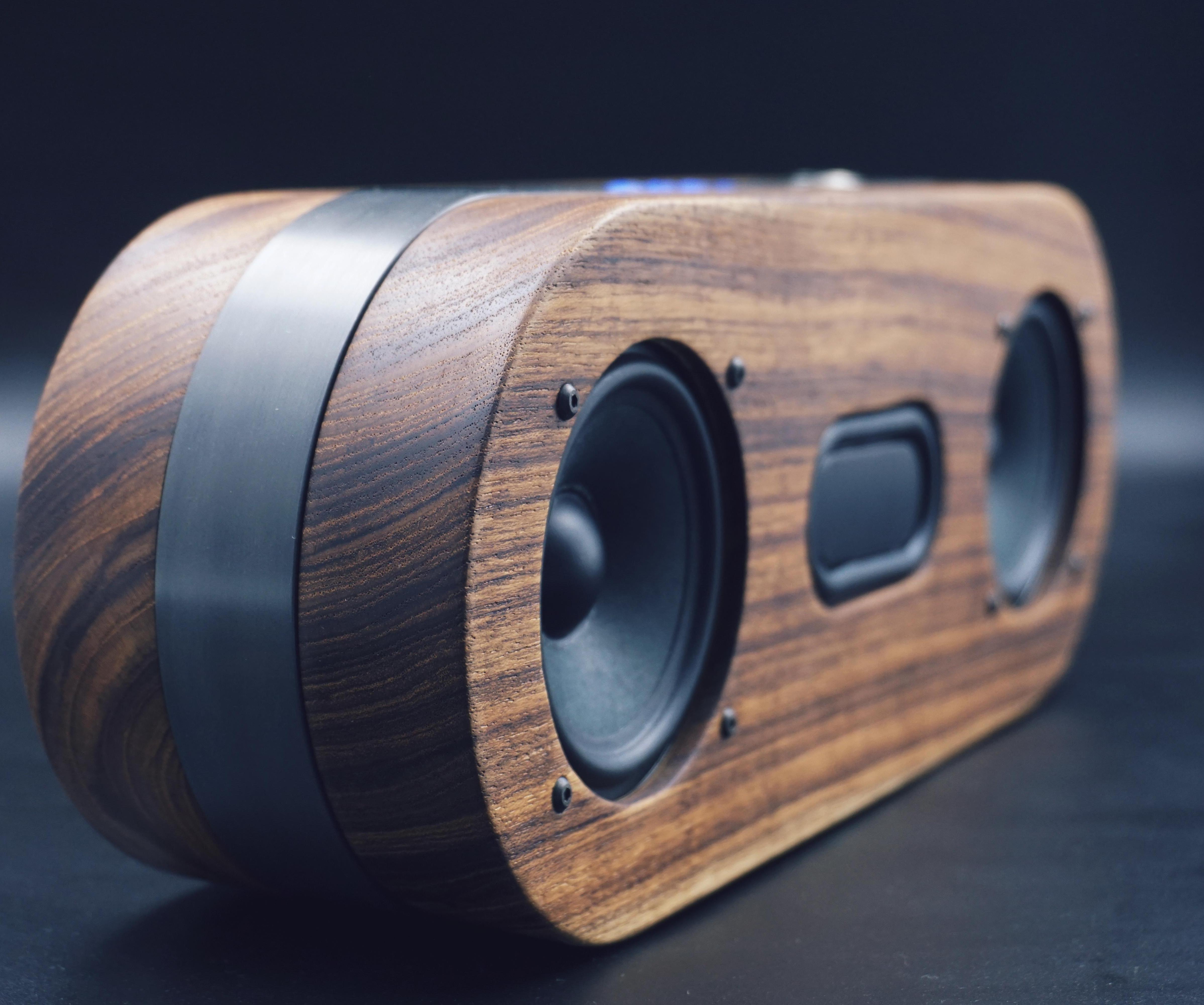 RedwoodPill - 50 W Teak Wood Bluetooth Speaker
