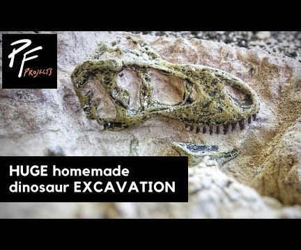 HUGE Homemade Dinosaur Excavation Dig