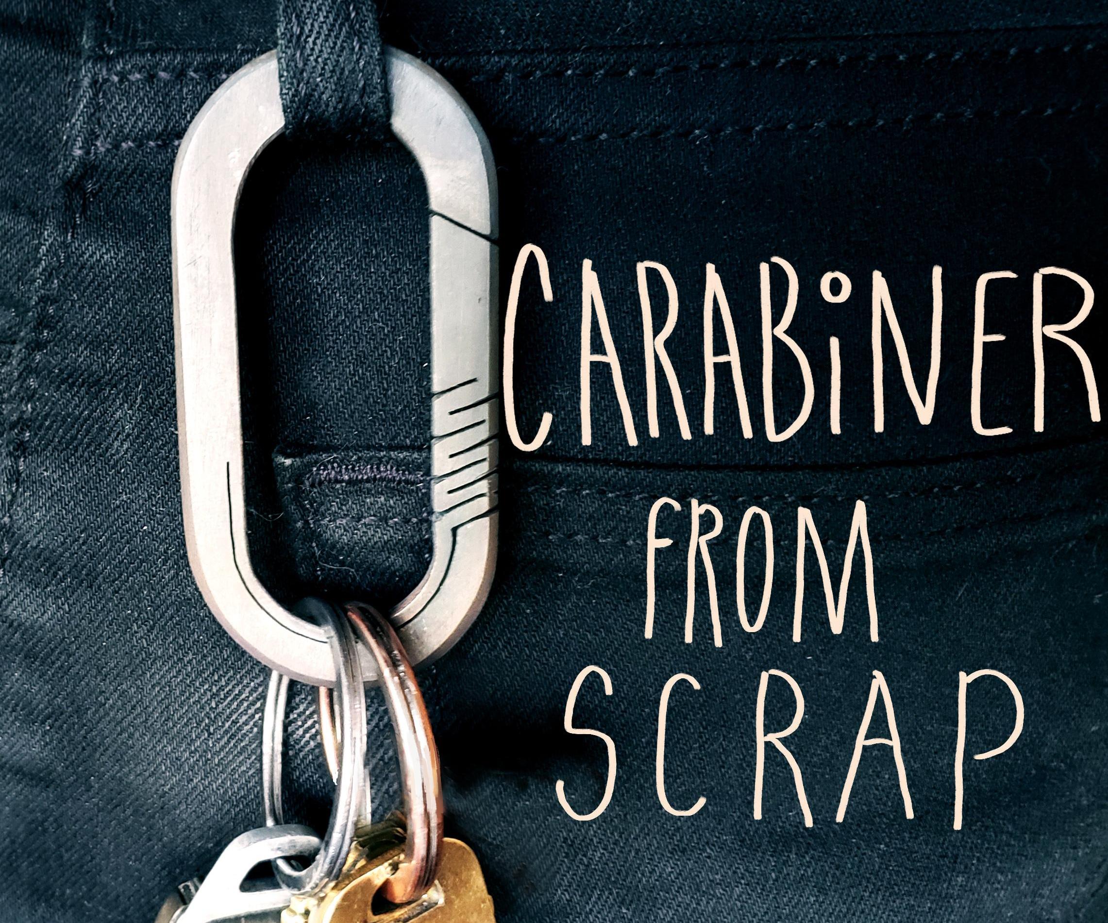 One Piece Carabiner From Scrap!