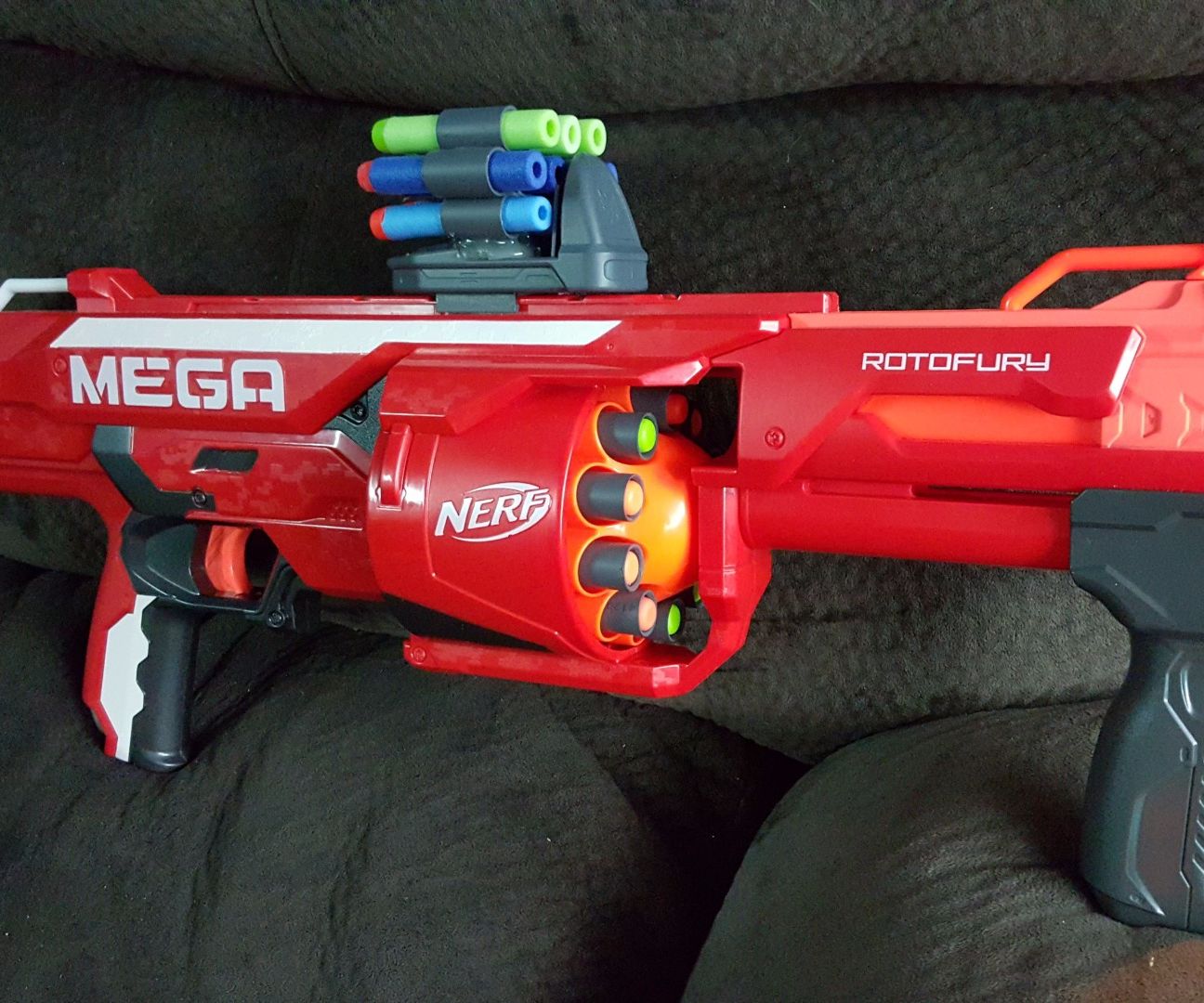Modify Nerf Mega Rotofury to shoot elite darts
