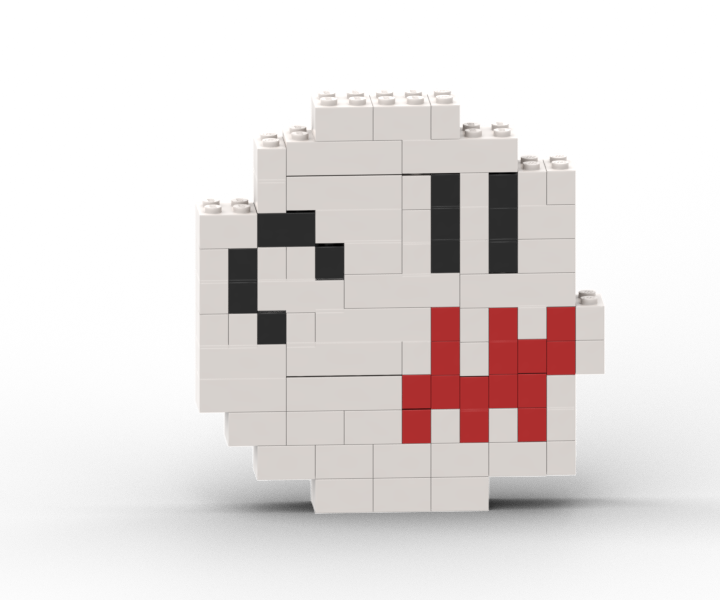 Super Mario Bros Boo Ghost Lego Pixel Art