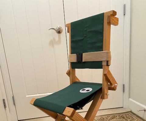 Craftsman Airplane Wheelchair - DIY Personal Portable Aisle Chair (Wood)