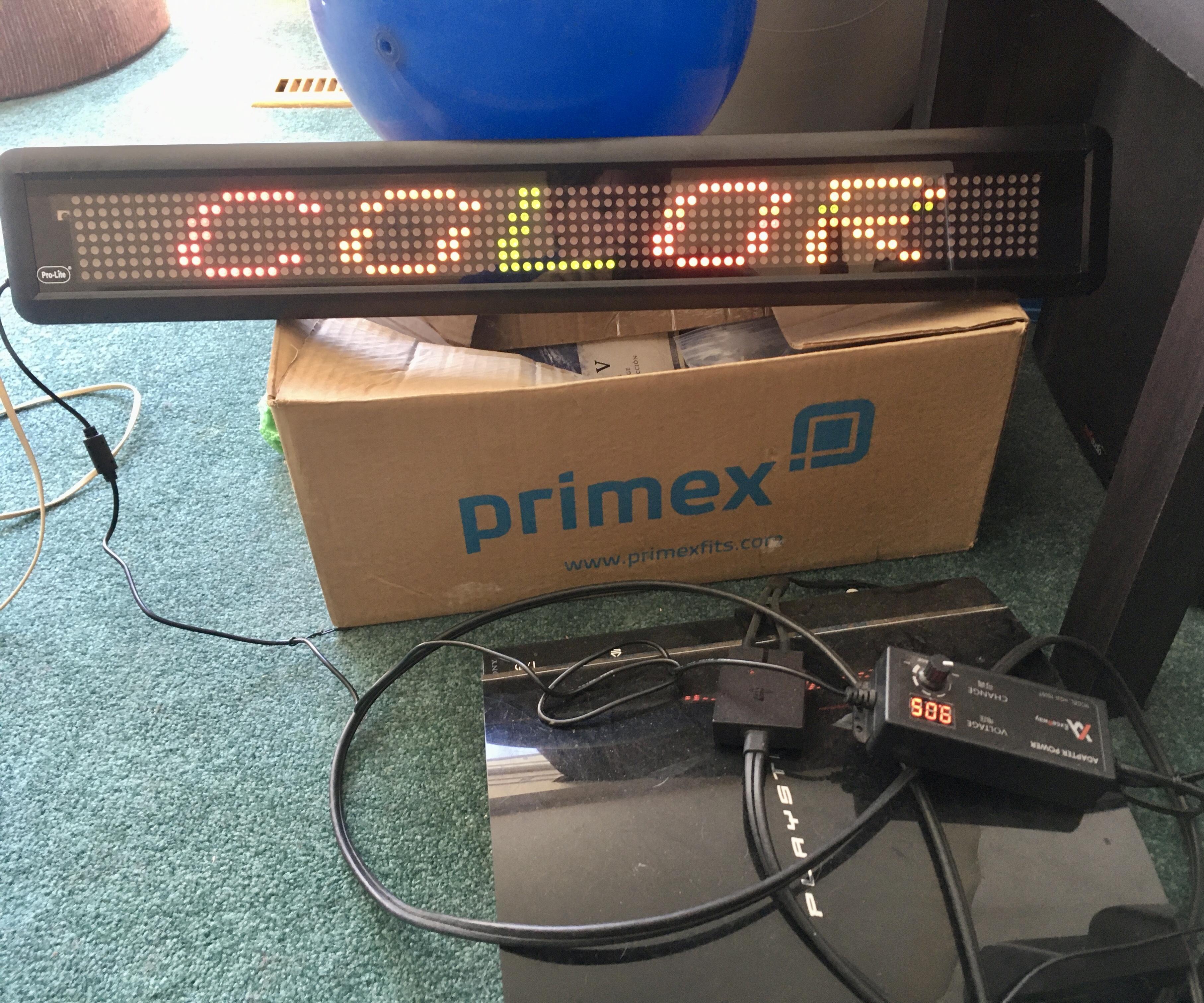 Commercial LED Sign With RS232 Port Accessible Over Wi-Fi