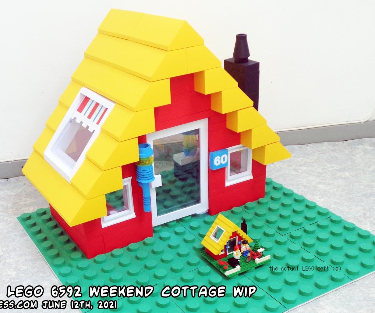 How to Make a Papercraft 1990 LEGO Set 6592 Weekend Cottage in 7 Easy Steps Xop
