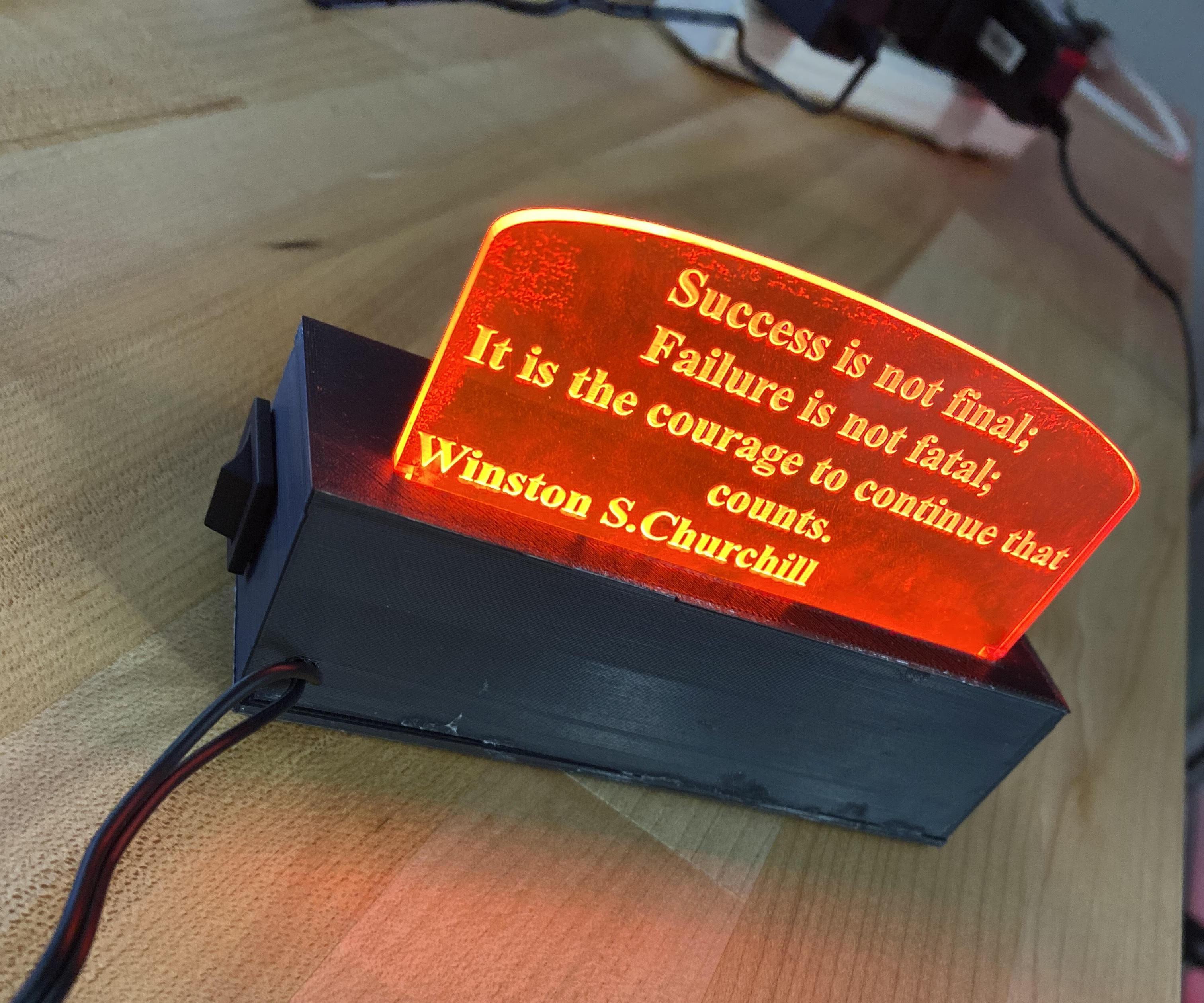LED Light Box Using 3-D Printing