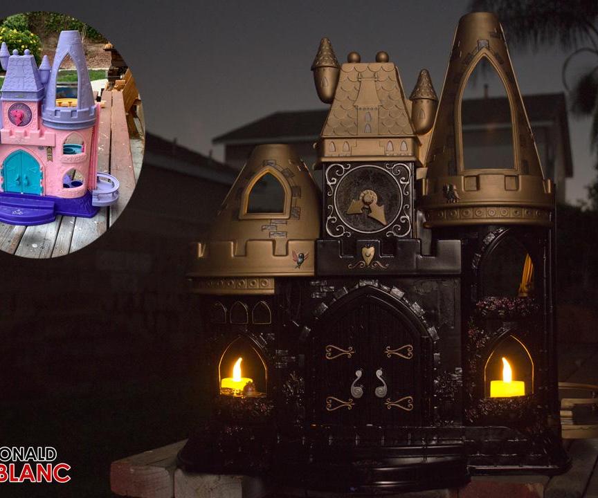 How to Make a DIY Haunted/Gothic Castle From an Old Plastic Dollhouse