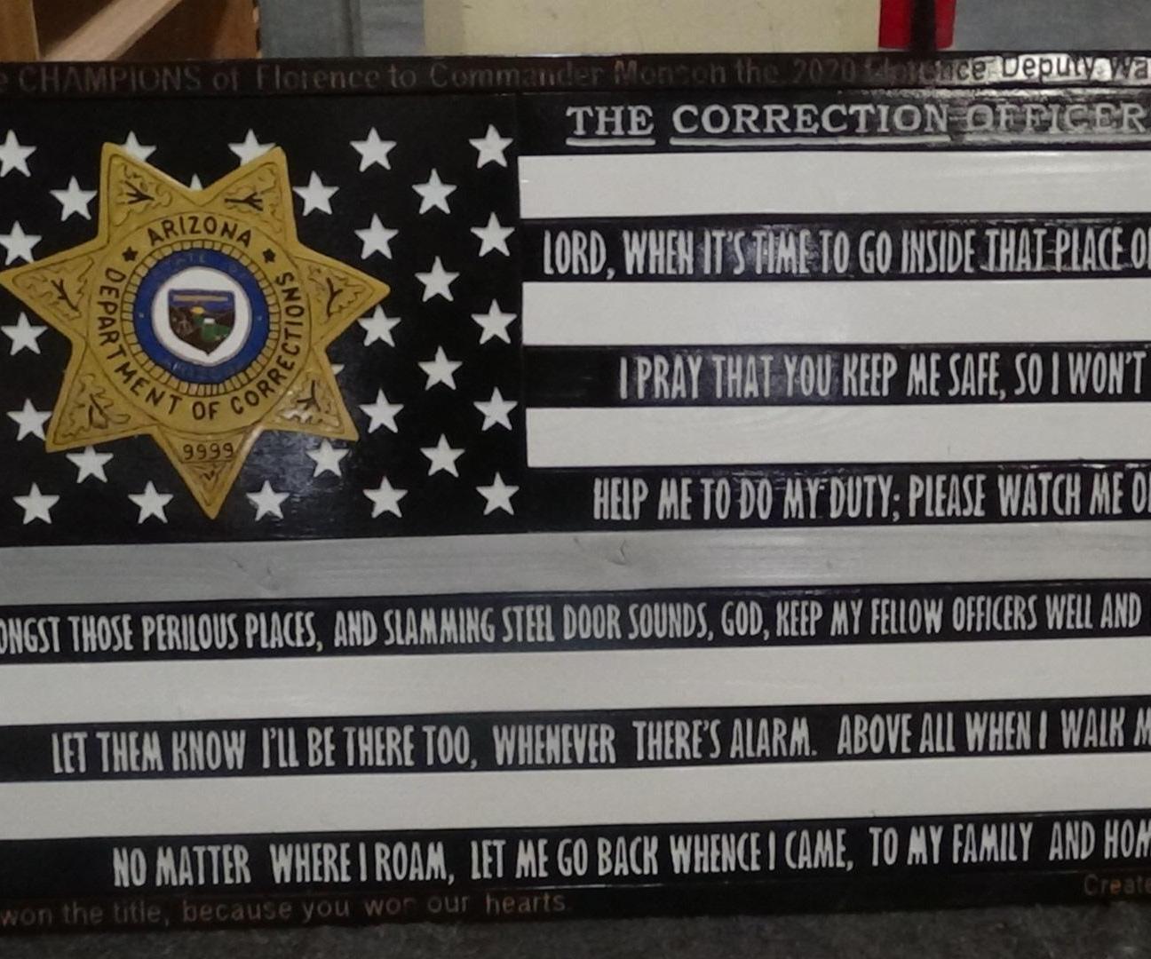 Correctional Officer Prayer Flag