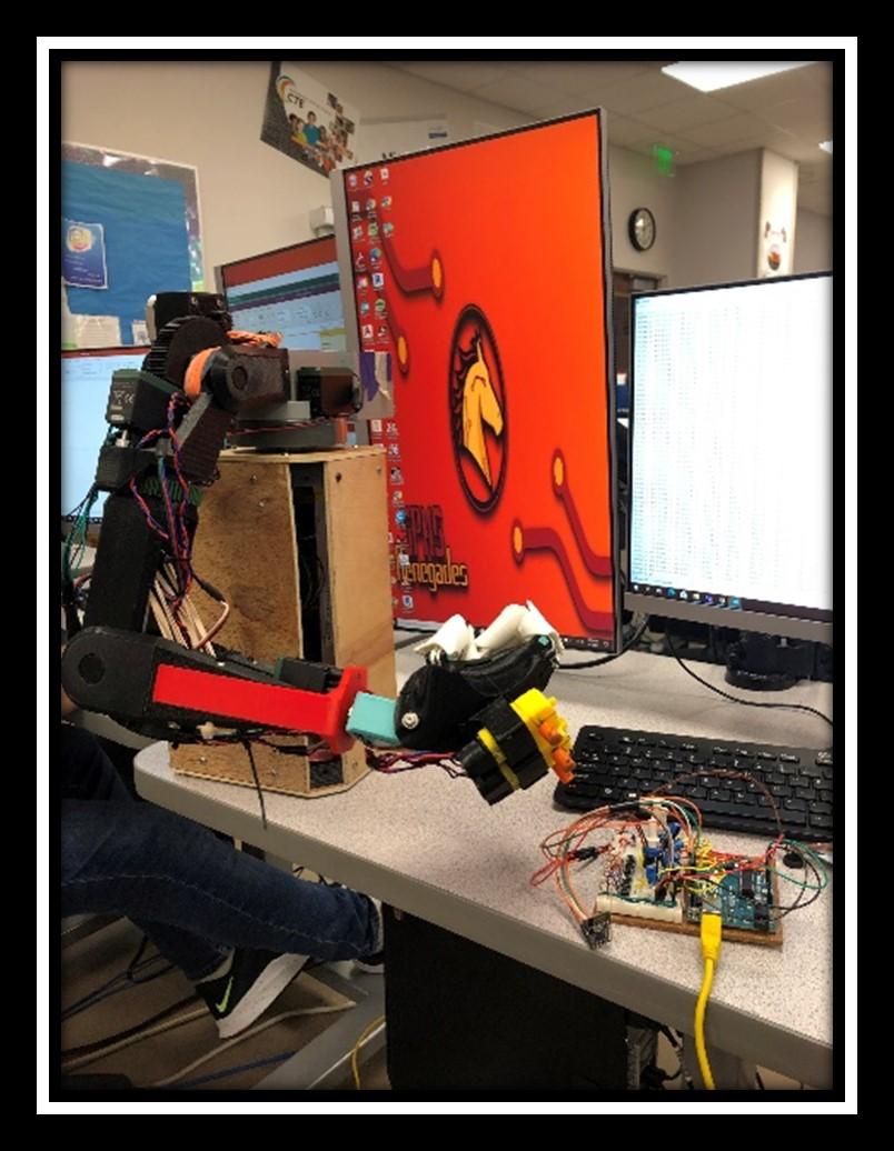 Arm-Controlled Robotic Arm