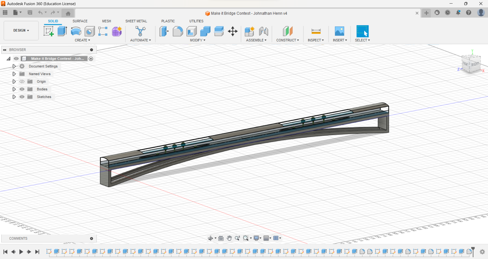 River Crossing Pedestrian Bridge for Make It Bridge Design Contest