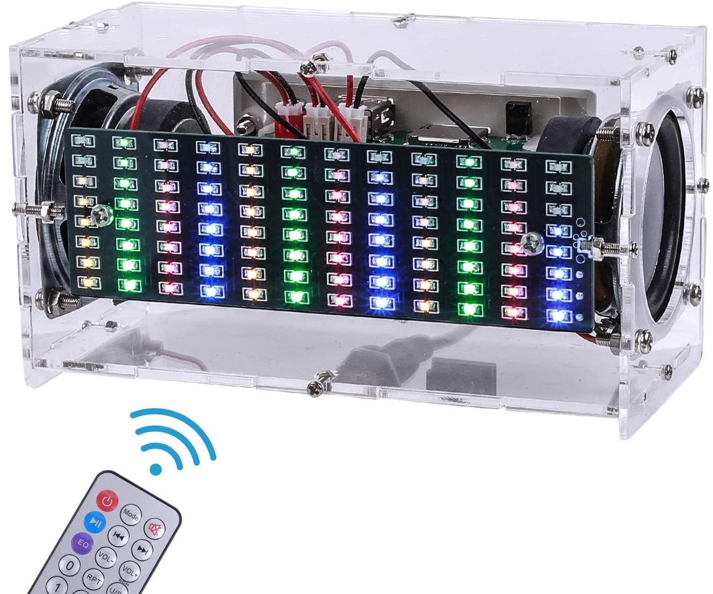 DIY Bluetooth Music Spectrum Home Stereo Speaker 