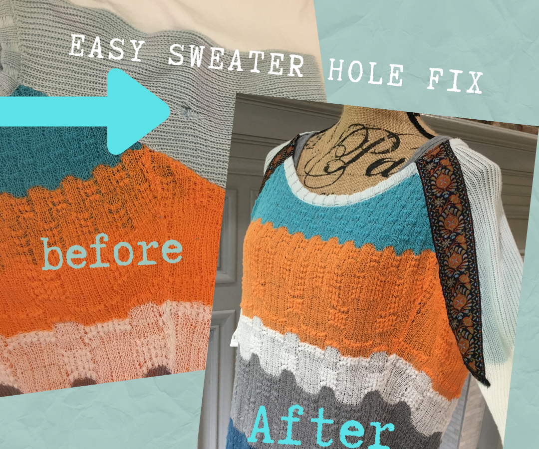 Easy Sweater Hole Fix
