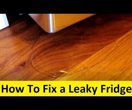 How to Fix a Leaky Refrigerator