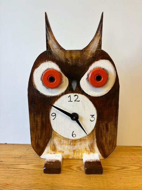 Horned Owl Clock 