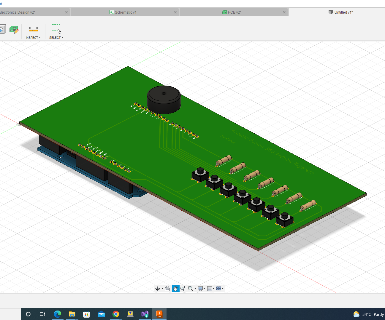 Fusion 360 Arduino Keyboard 