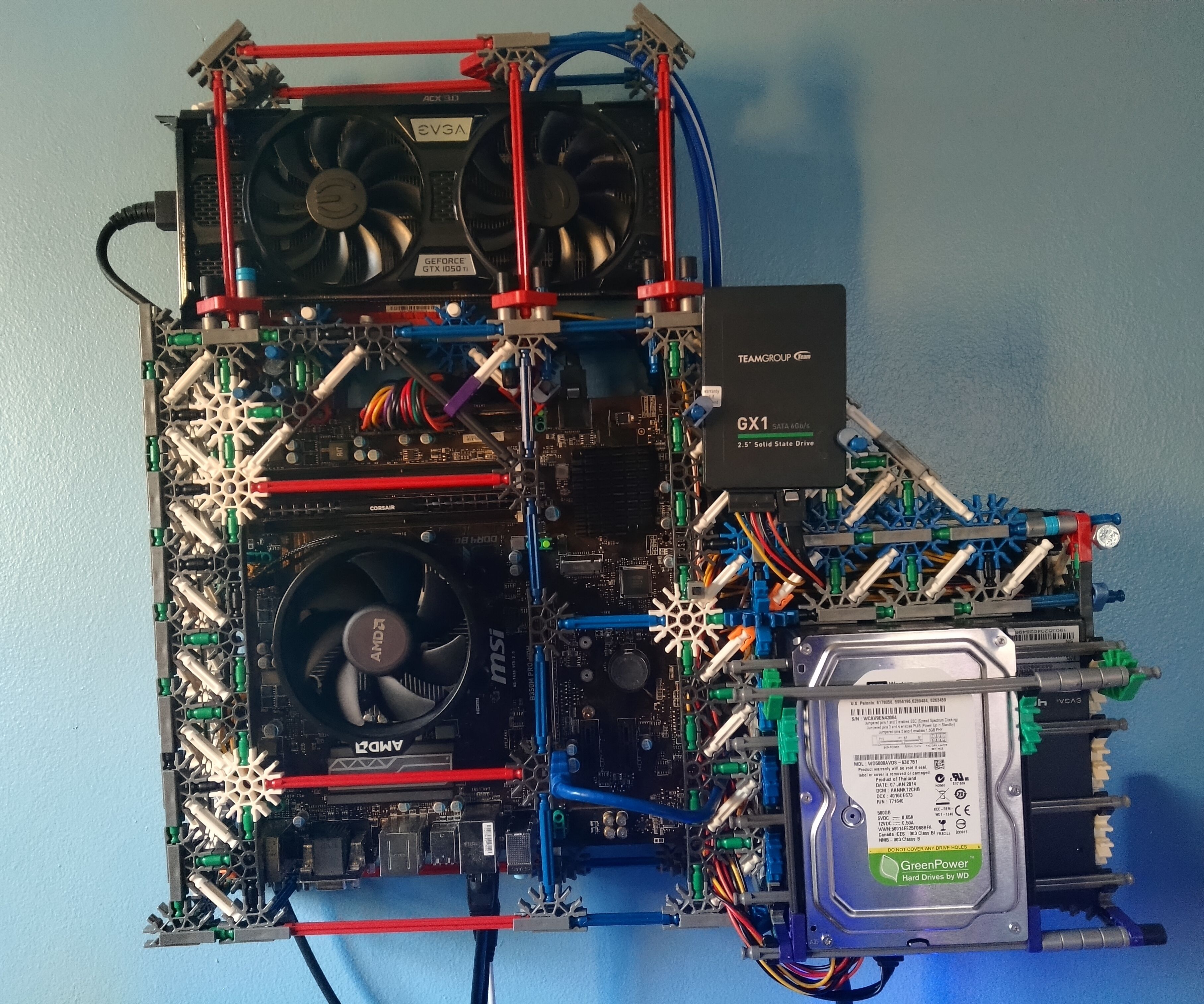 Knex Wall-Mounted Computer Case