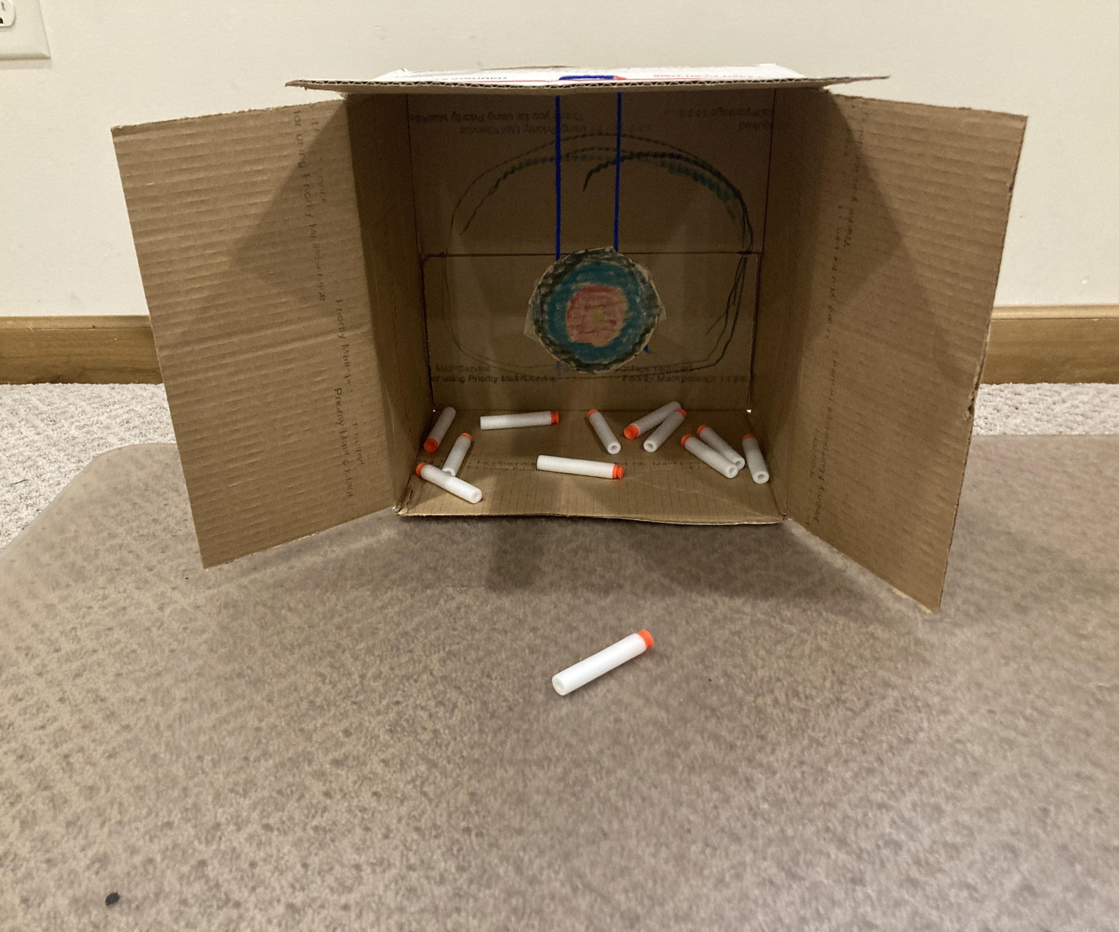 Nerf Gun Cardboard Target Box