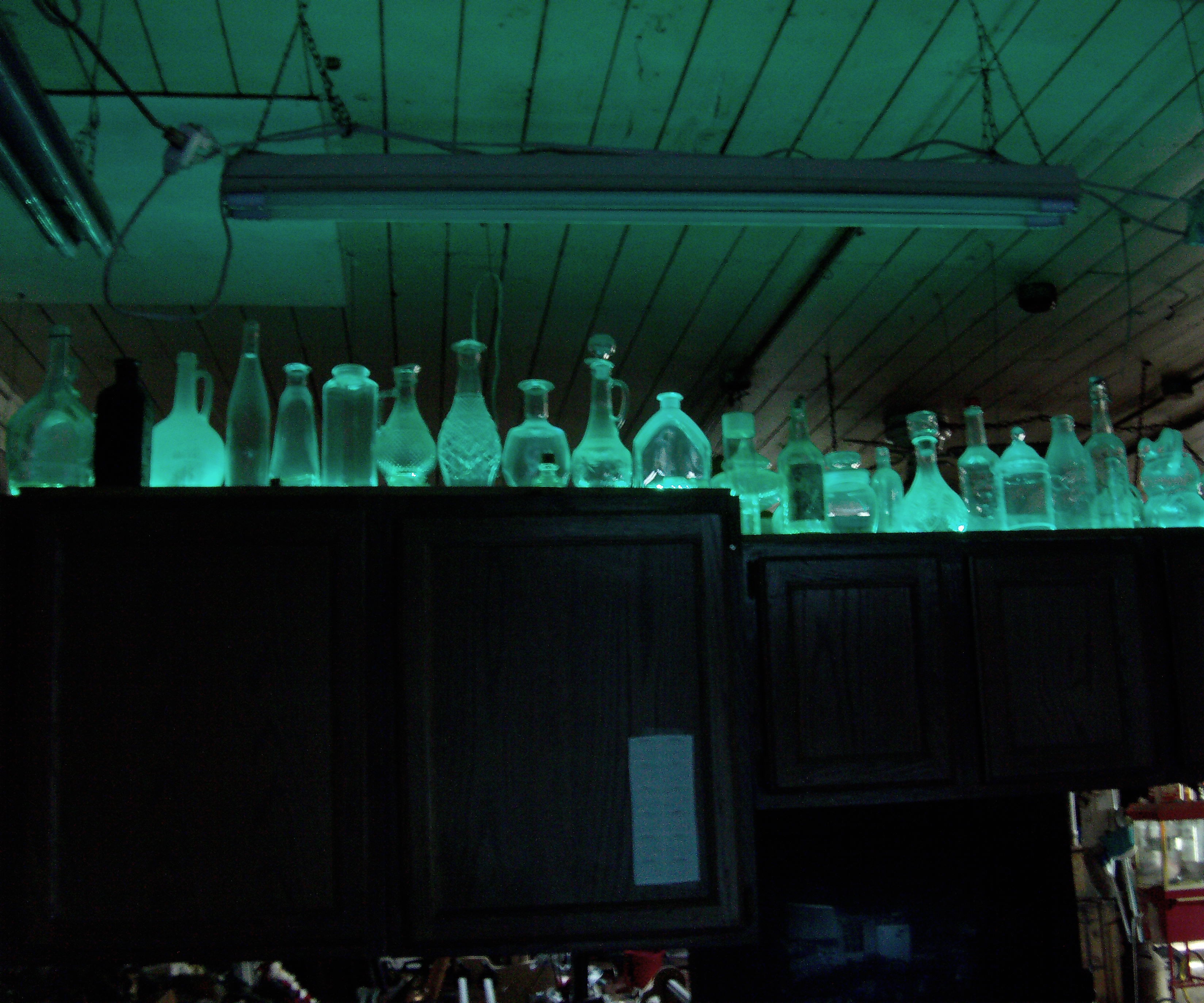 Kitchen Cabinet Bottle Lights 