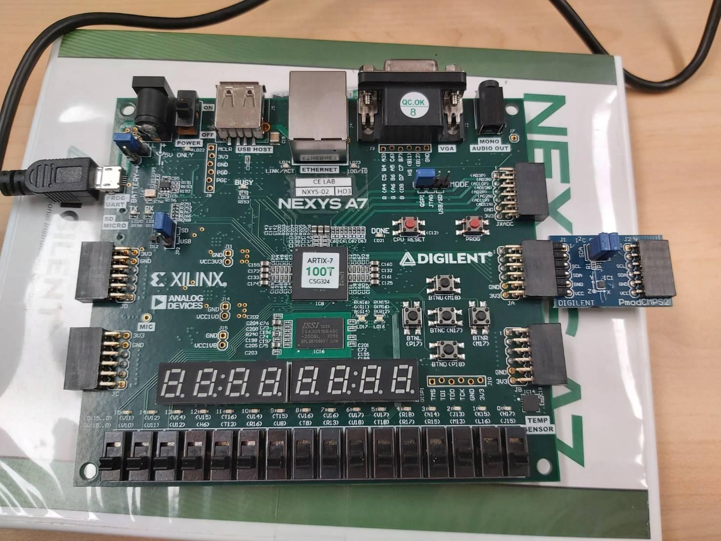 DigitalCompass using FPGA board