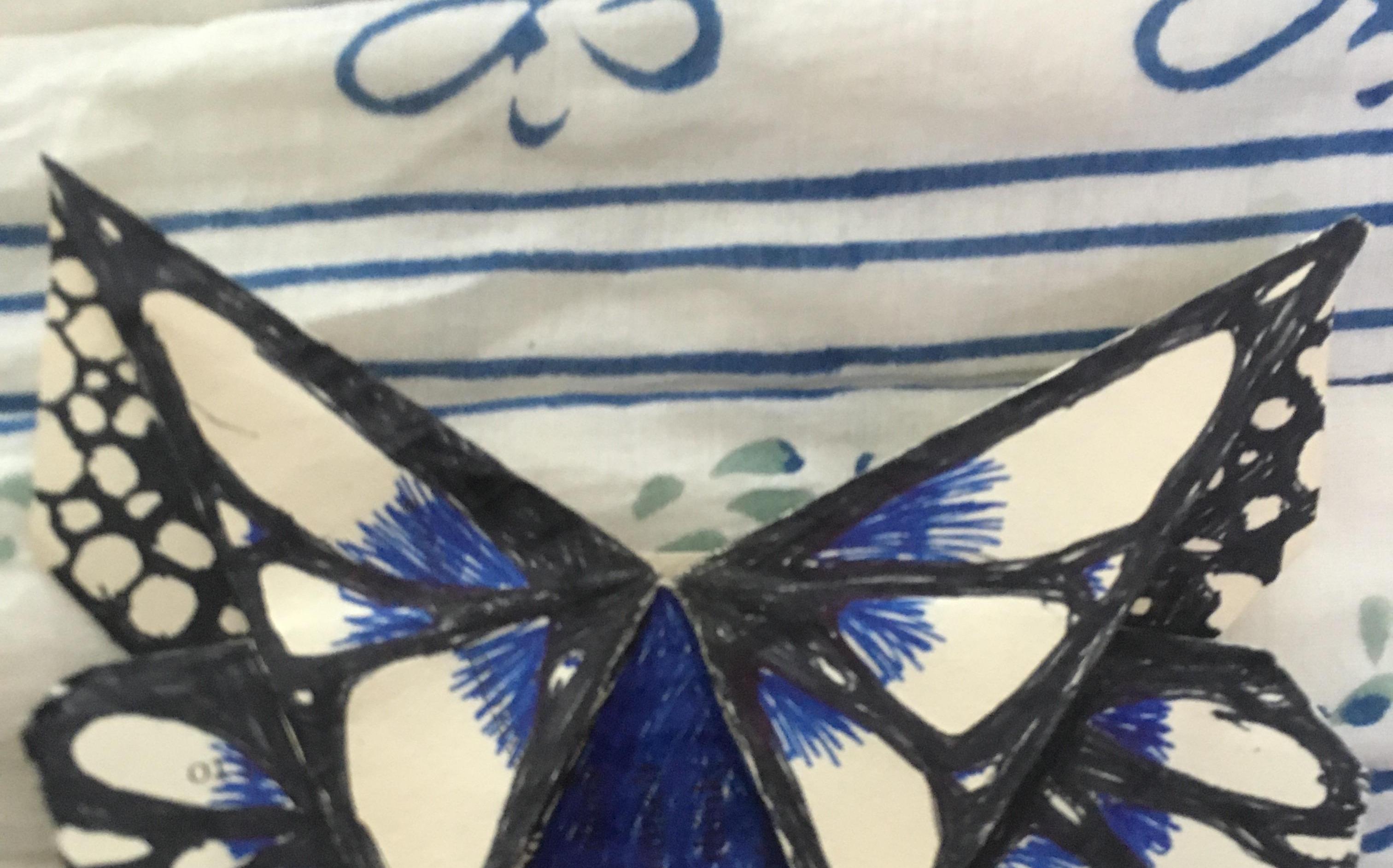 How to Make a Butterfly Origami Bookmark