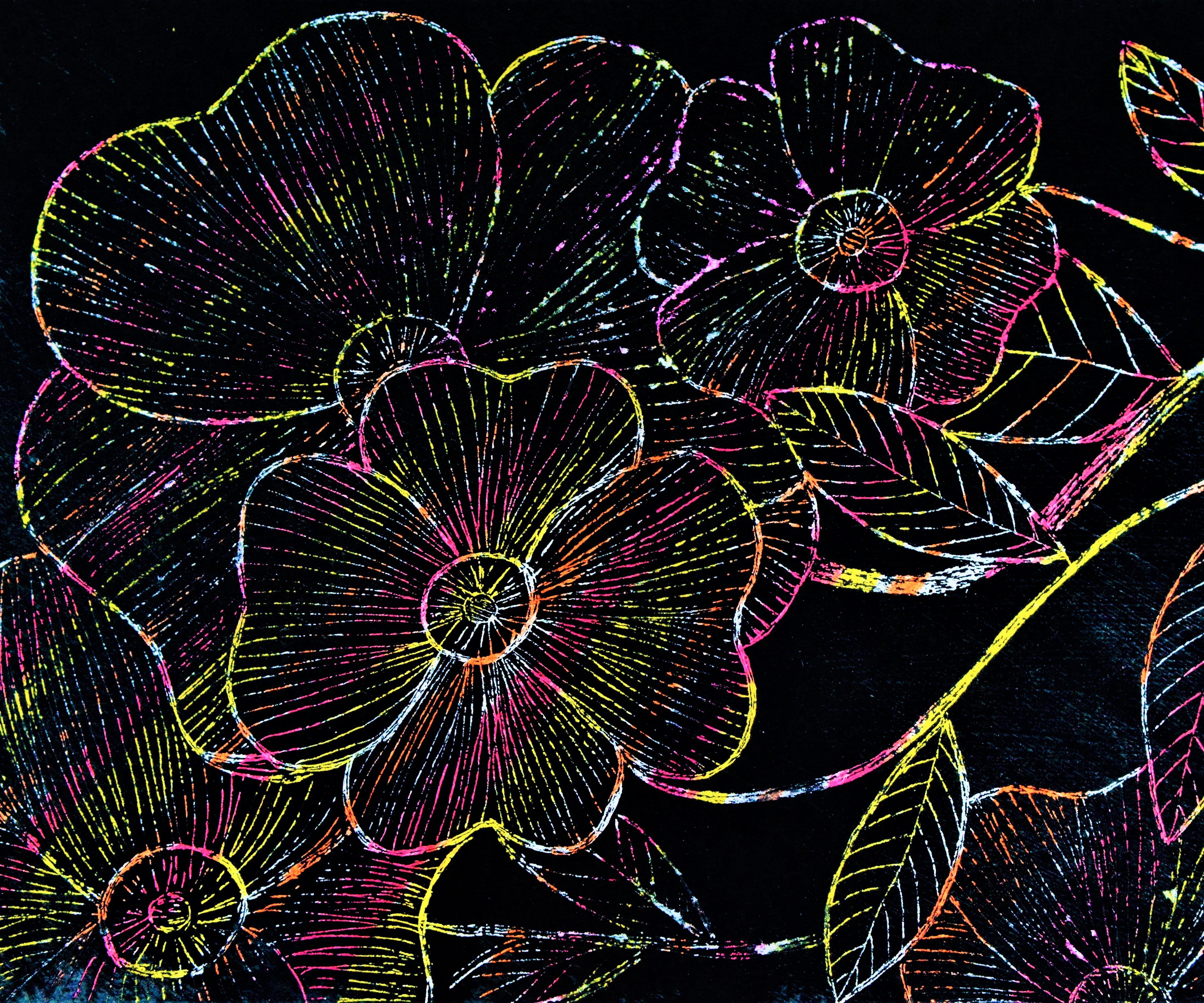 Crayon Etching - DIY Scratch Art