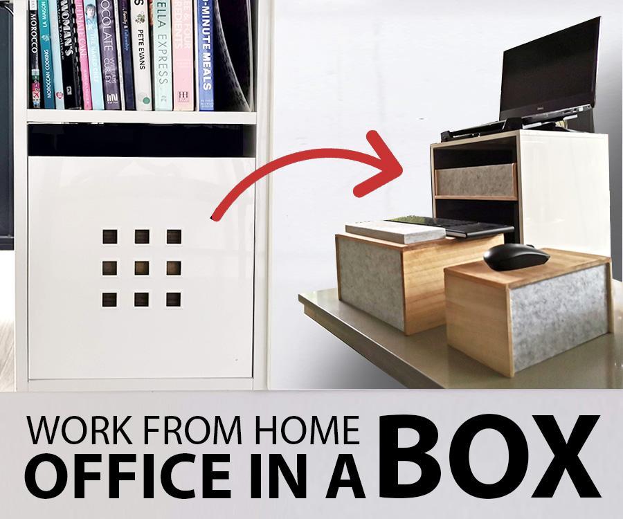 Office in a Box - Standing Desk With Storage