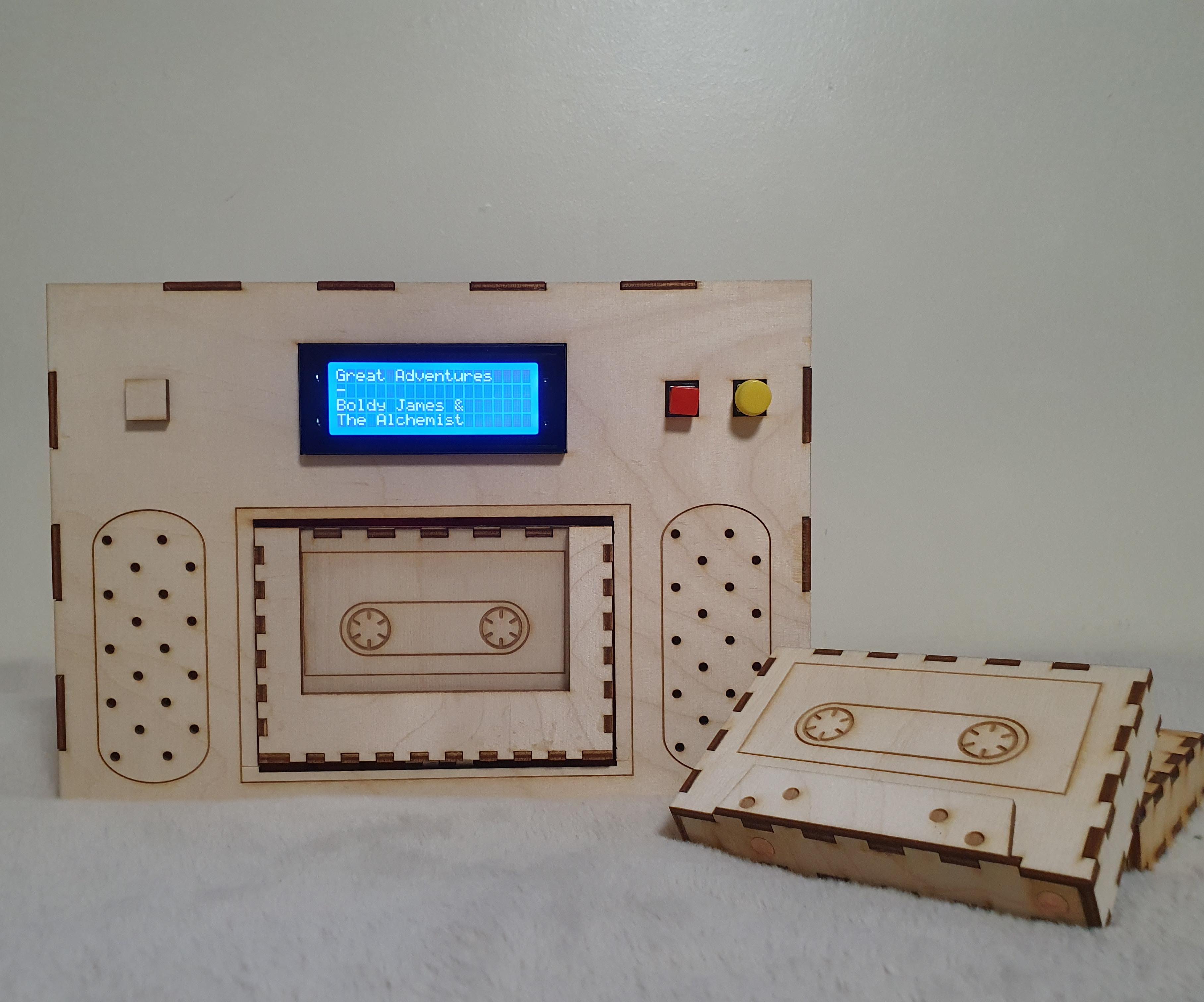 Capacitive Touch Cassette Player With LCD Display