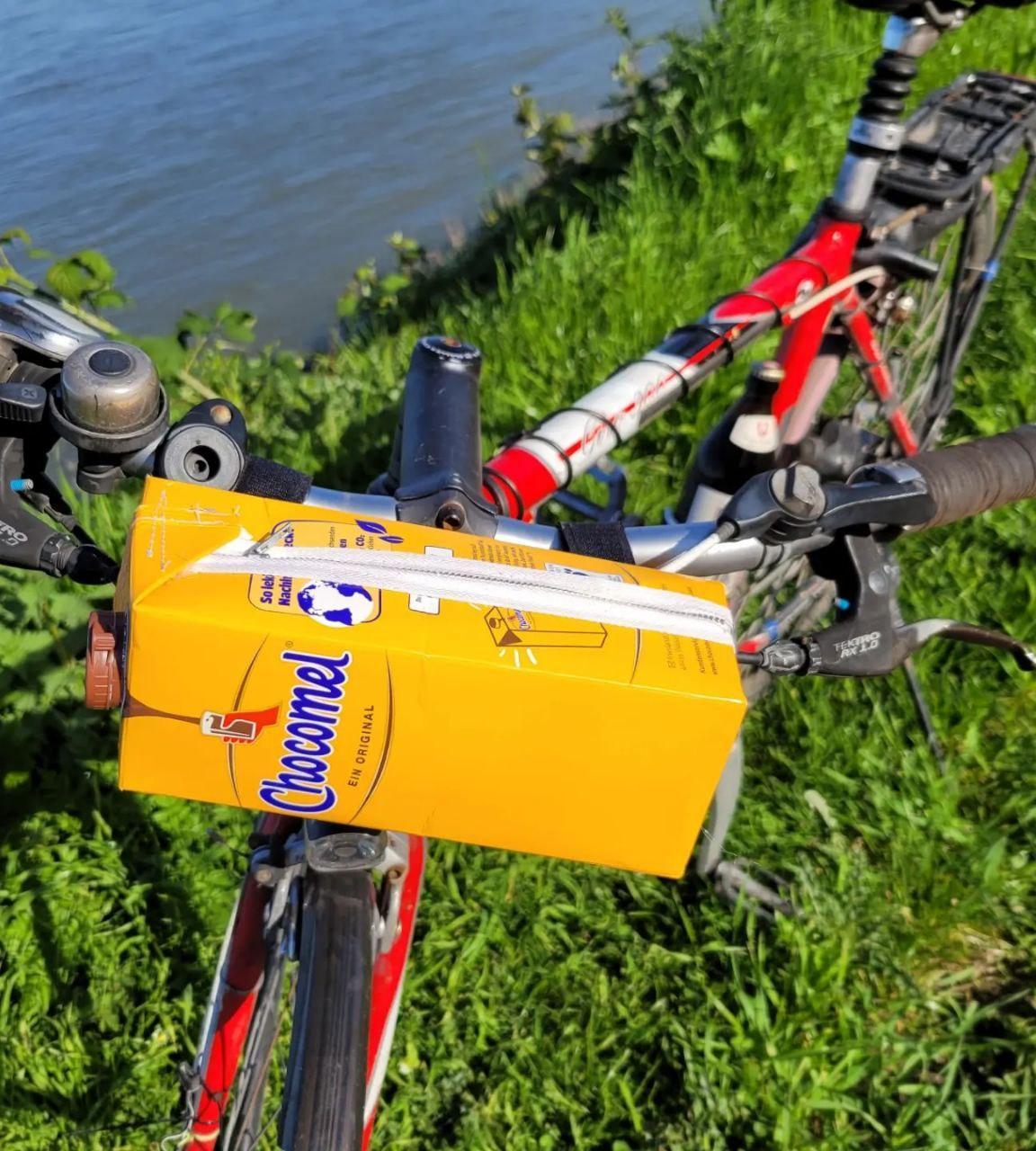 Milk Carton Handlebar Bag