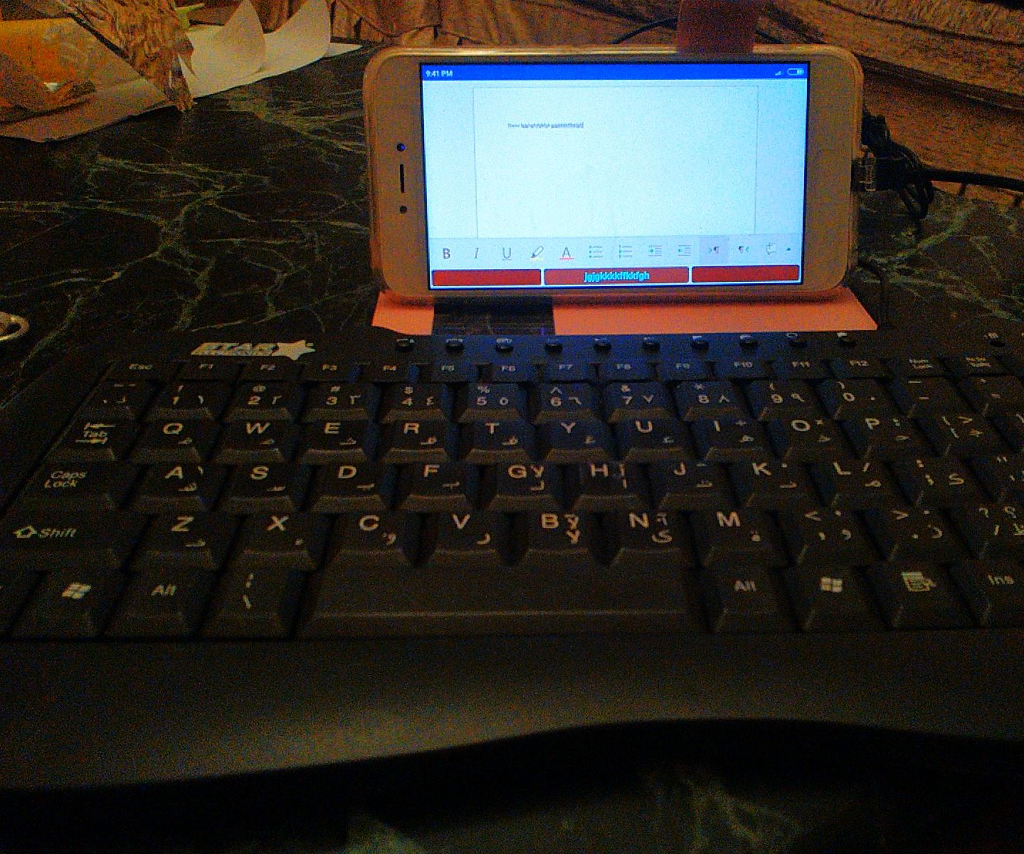 Connect Android Smartphone to USB Keyboard