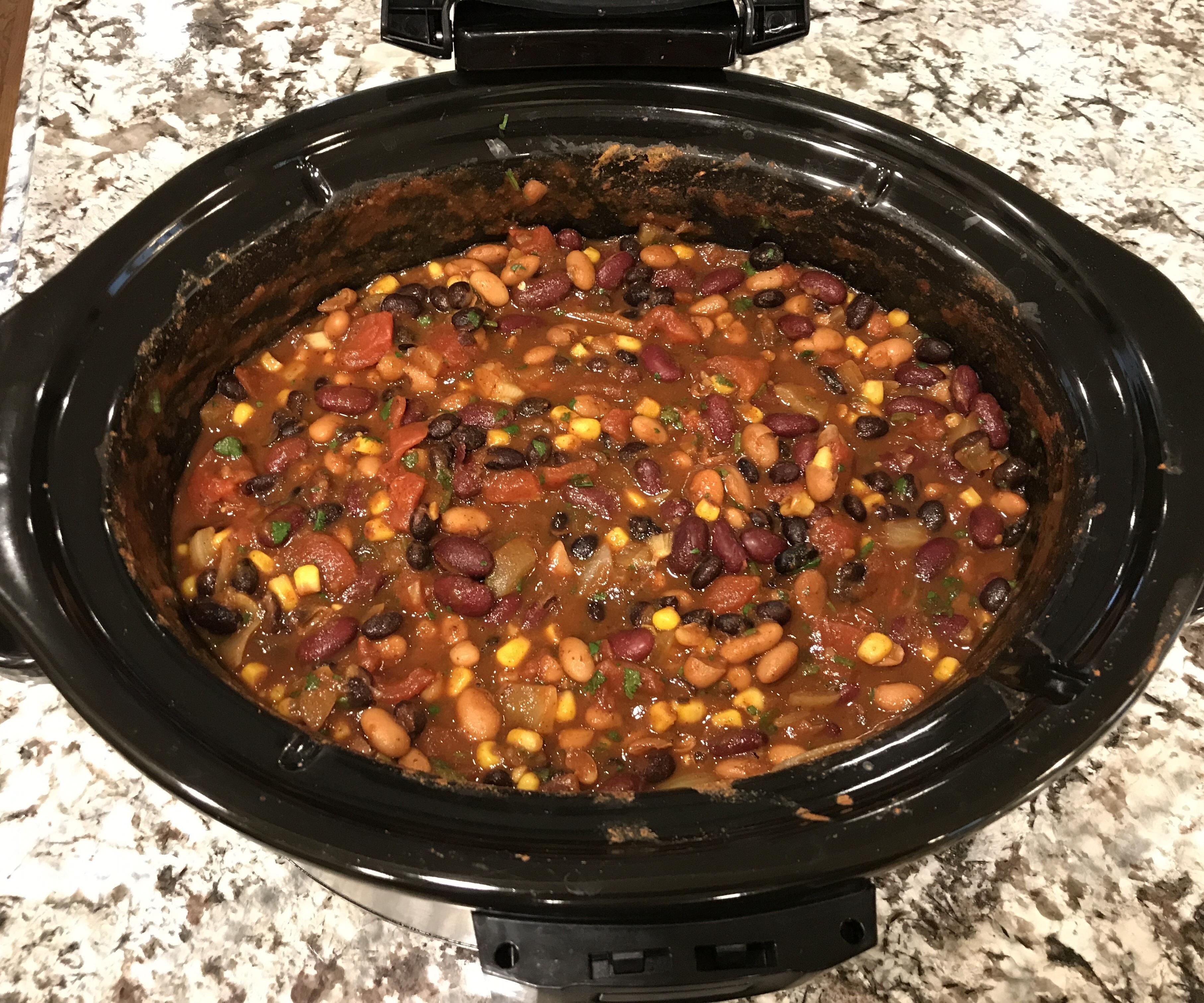 One Pot Three-Bean Chili