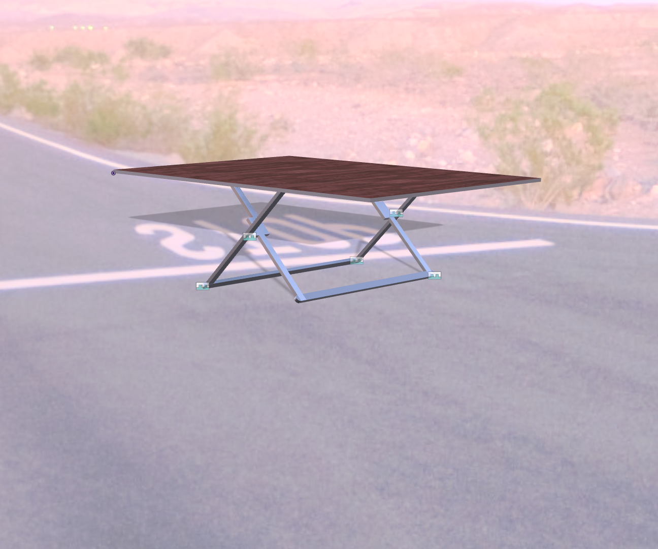 Mesa Con Patas Plegables