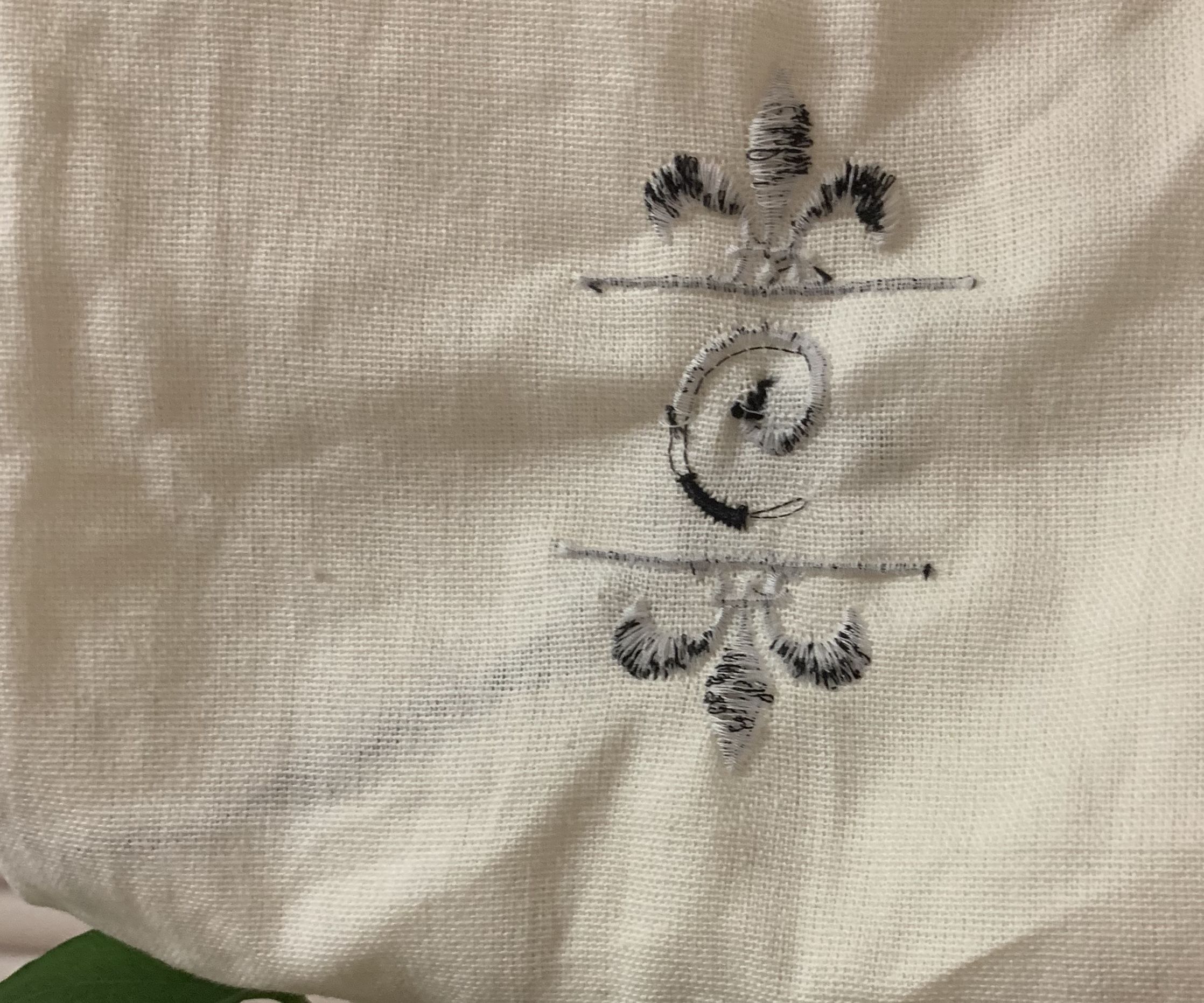 Fleur-de-lis Embroidered Decorative Hand Towel