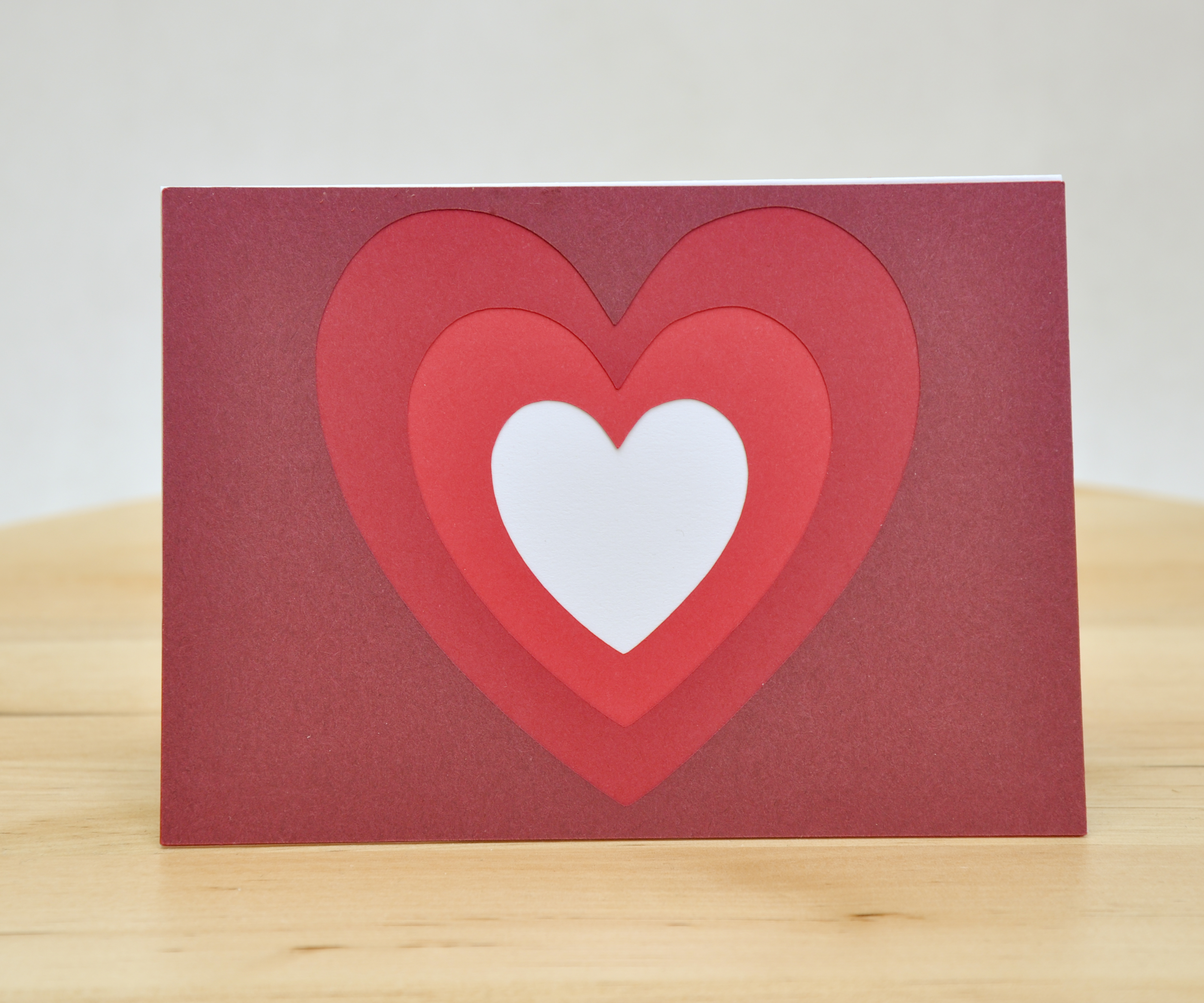 Layered Hearts Card