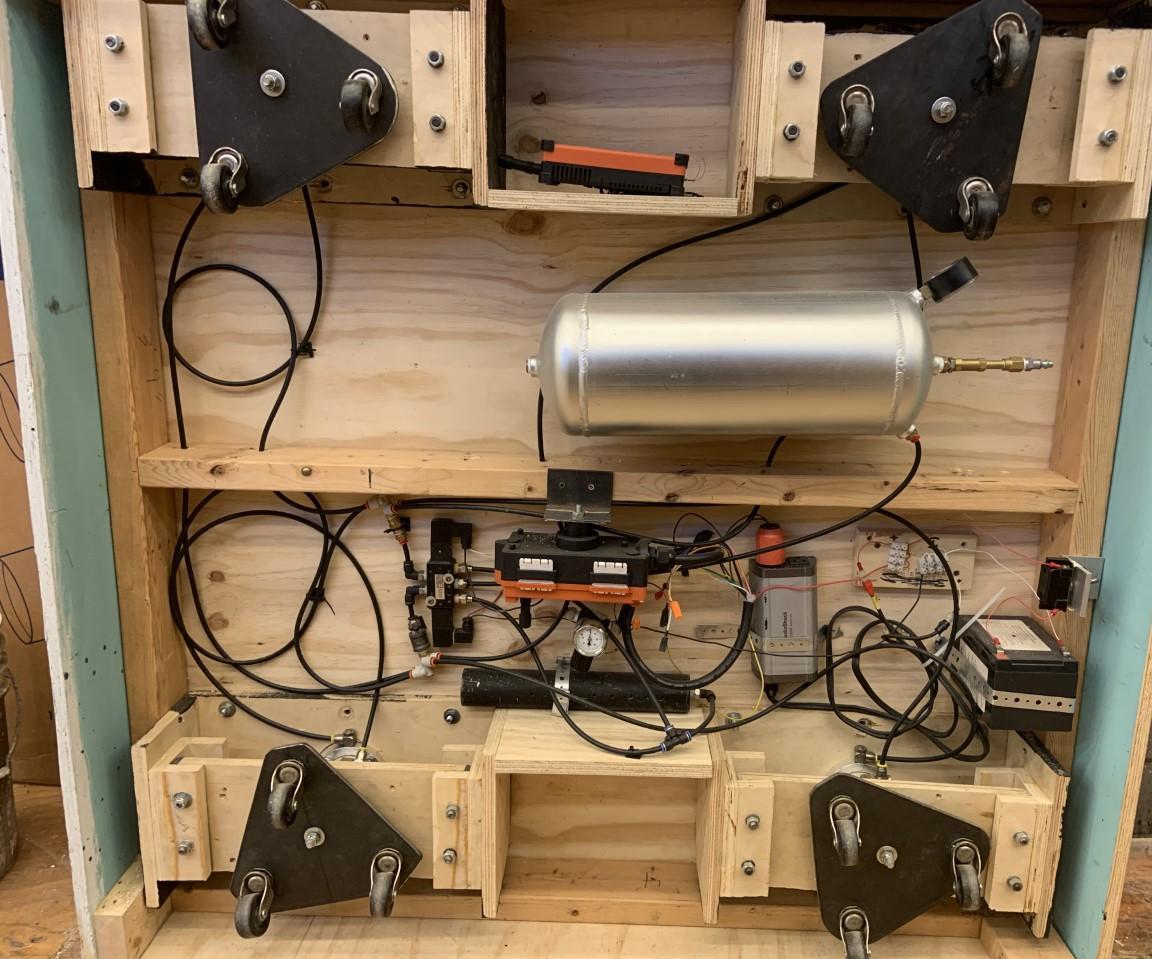 Remote Control Pneumatic Air Lift Casters  