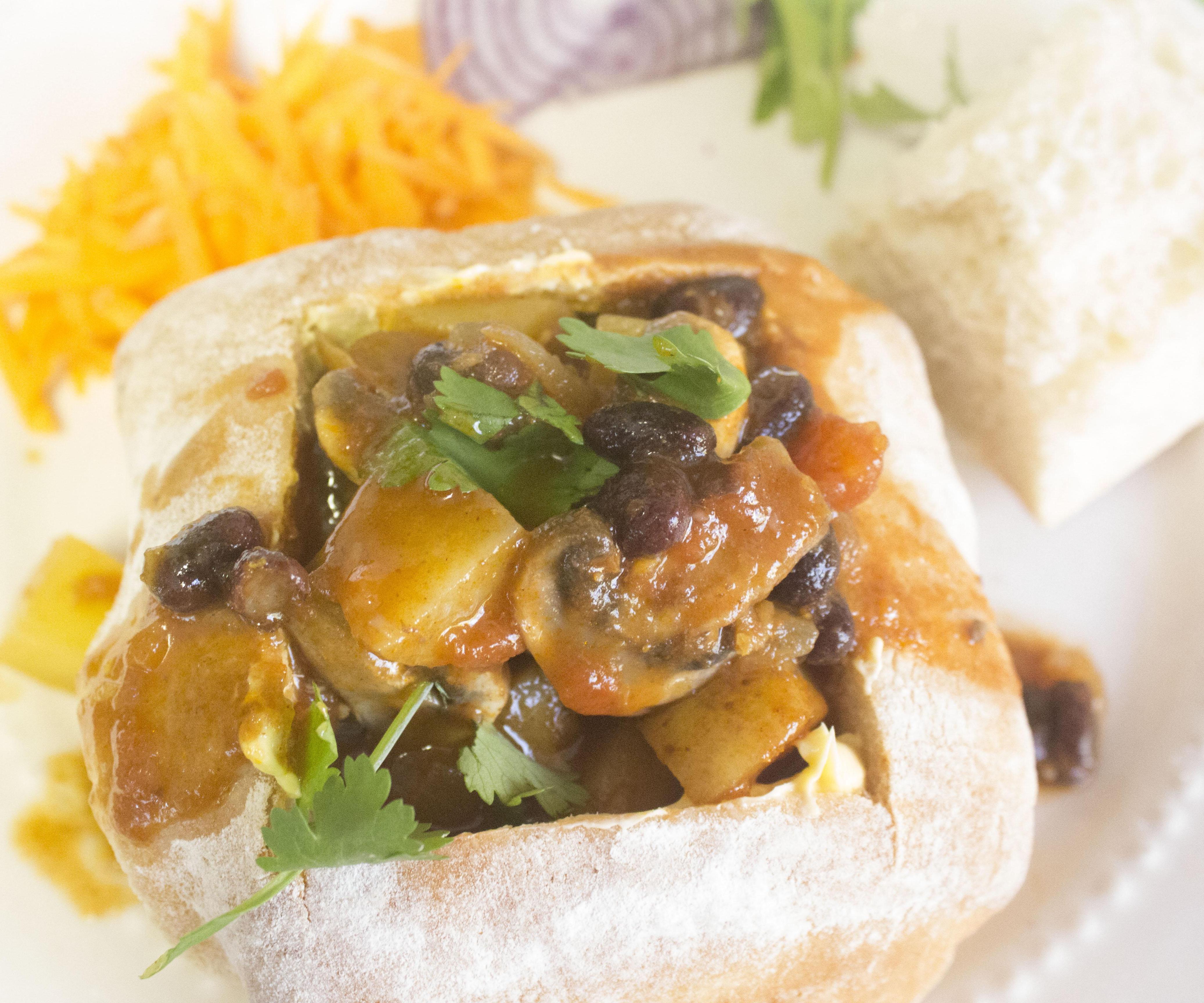 South African Bunny Chow - Curry filled Panini
