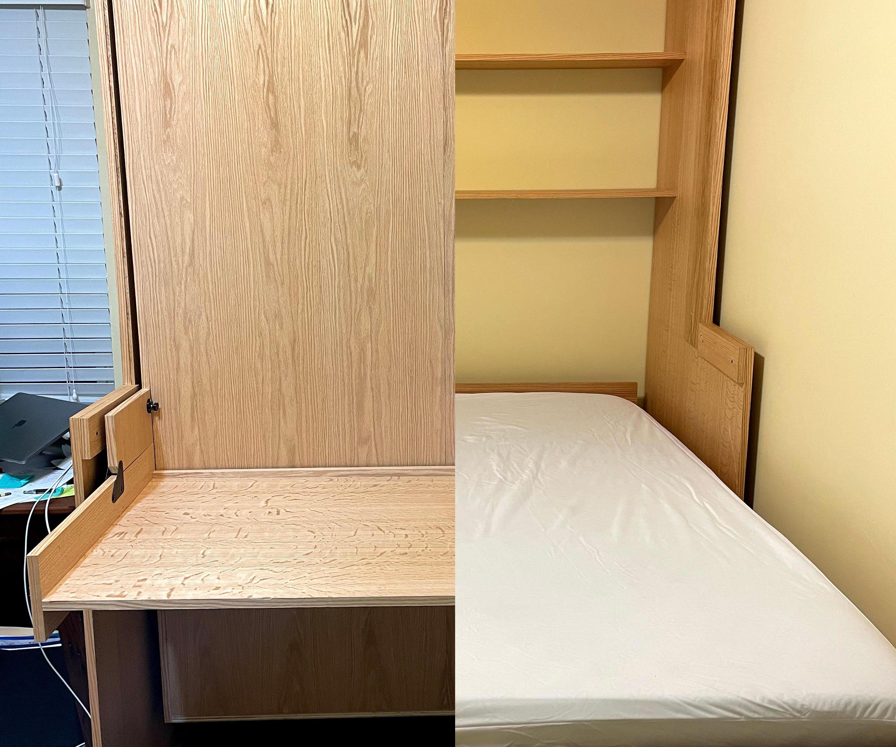 DIY Murphy Bed + Desk (AKA Hidden Bed)
