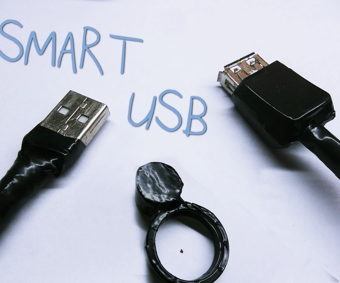 Smart Lock USB. Use Magnet Polarity to Unlock and Lock Usb.