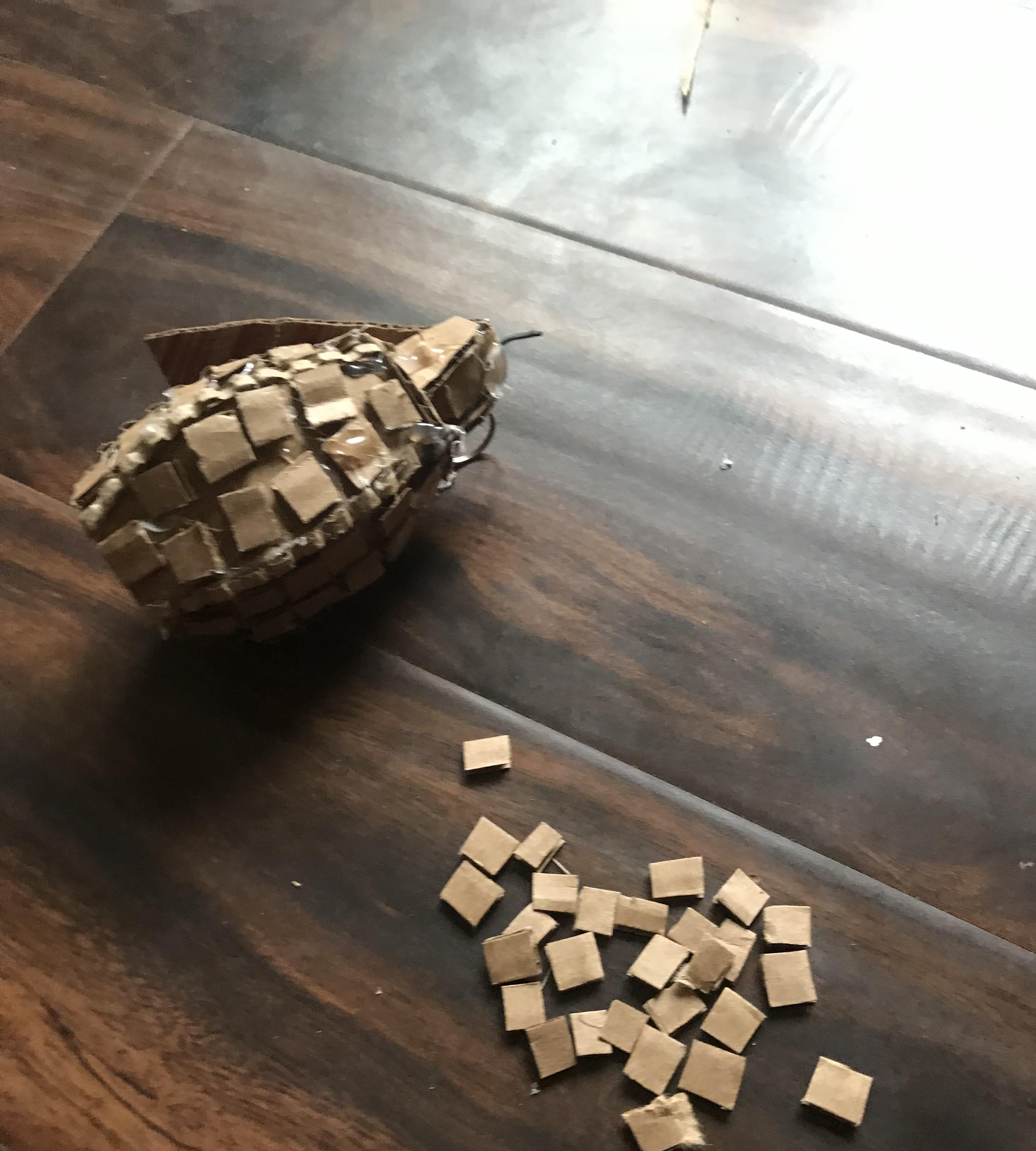 How to Make a Cardboard Gernade 