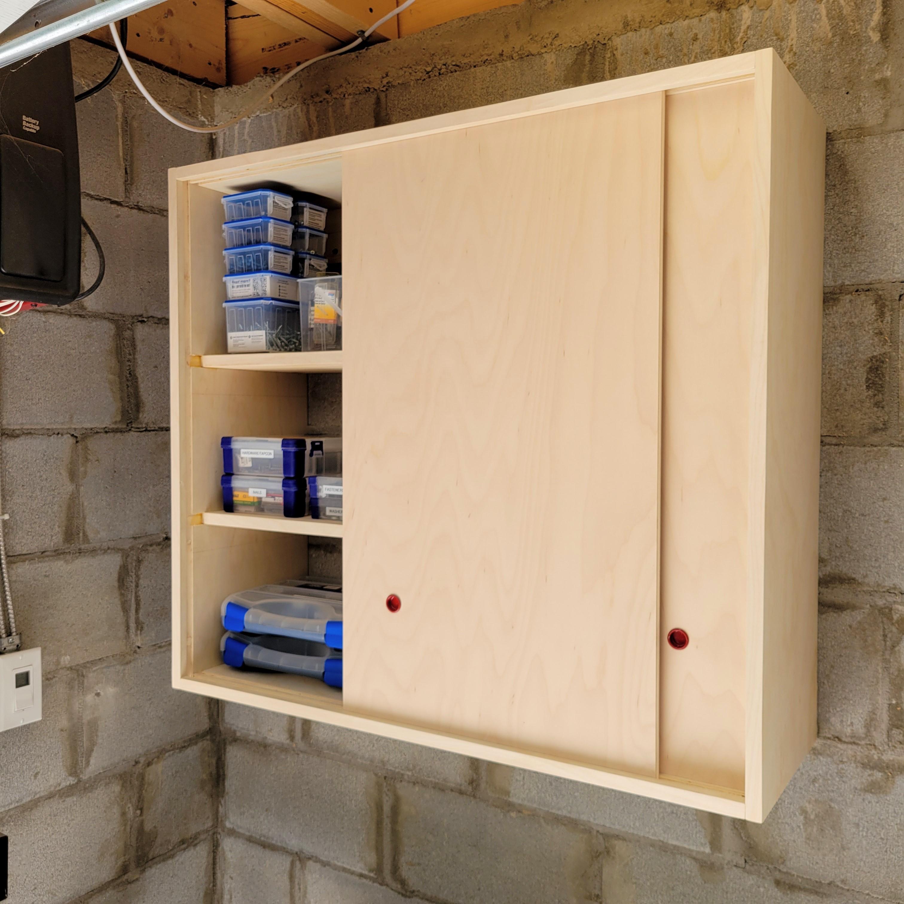 Sliding Door Storage Cabinet