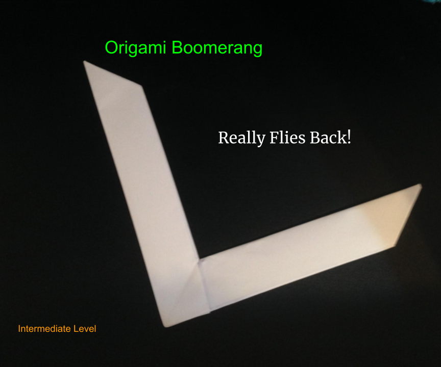 Origami Boomerang That Comes Back